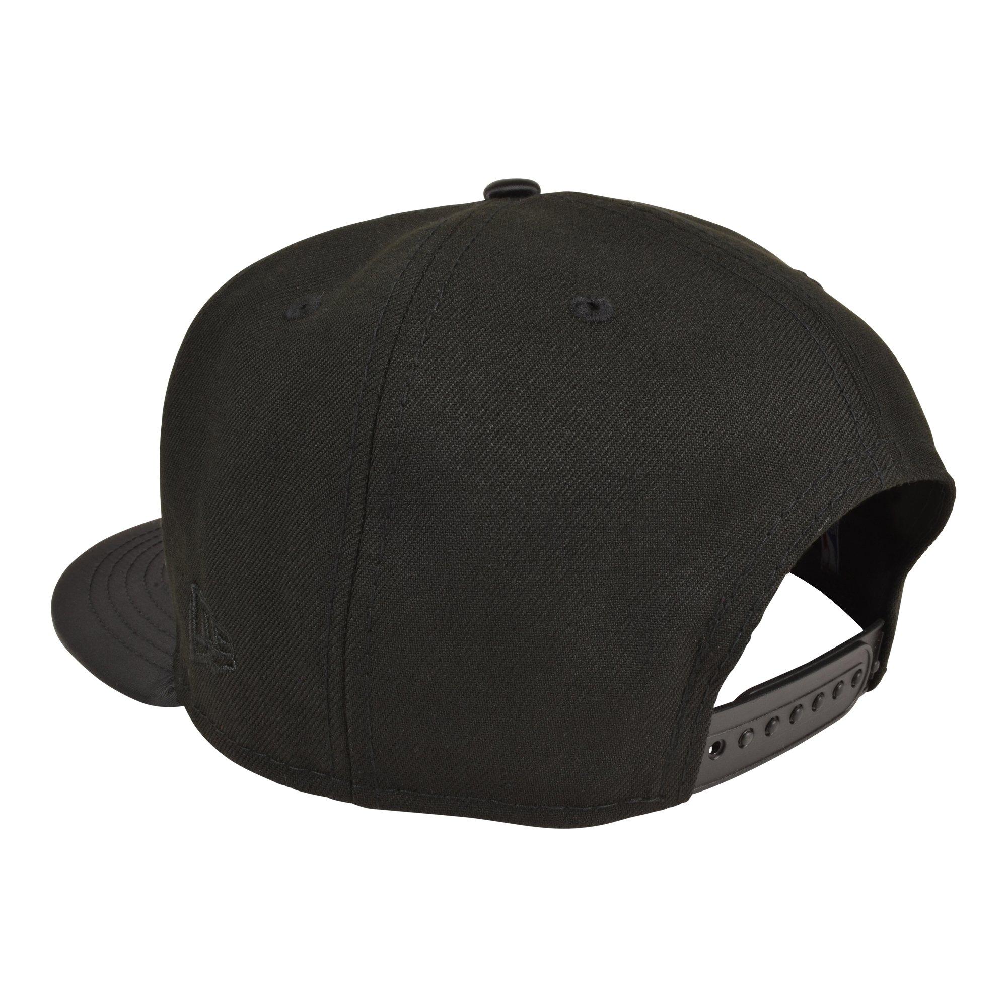 New Era Chicago Bulls 9FIFTY Black Cat Air Jordan 4 Snapback Hat - Black - BLACK Thumbnail View 3