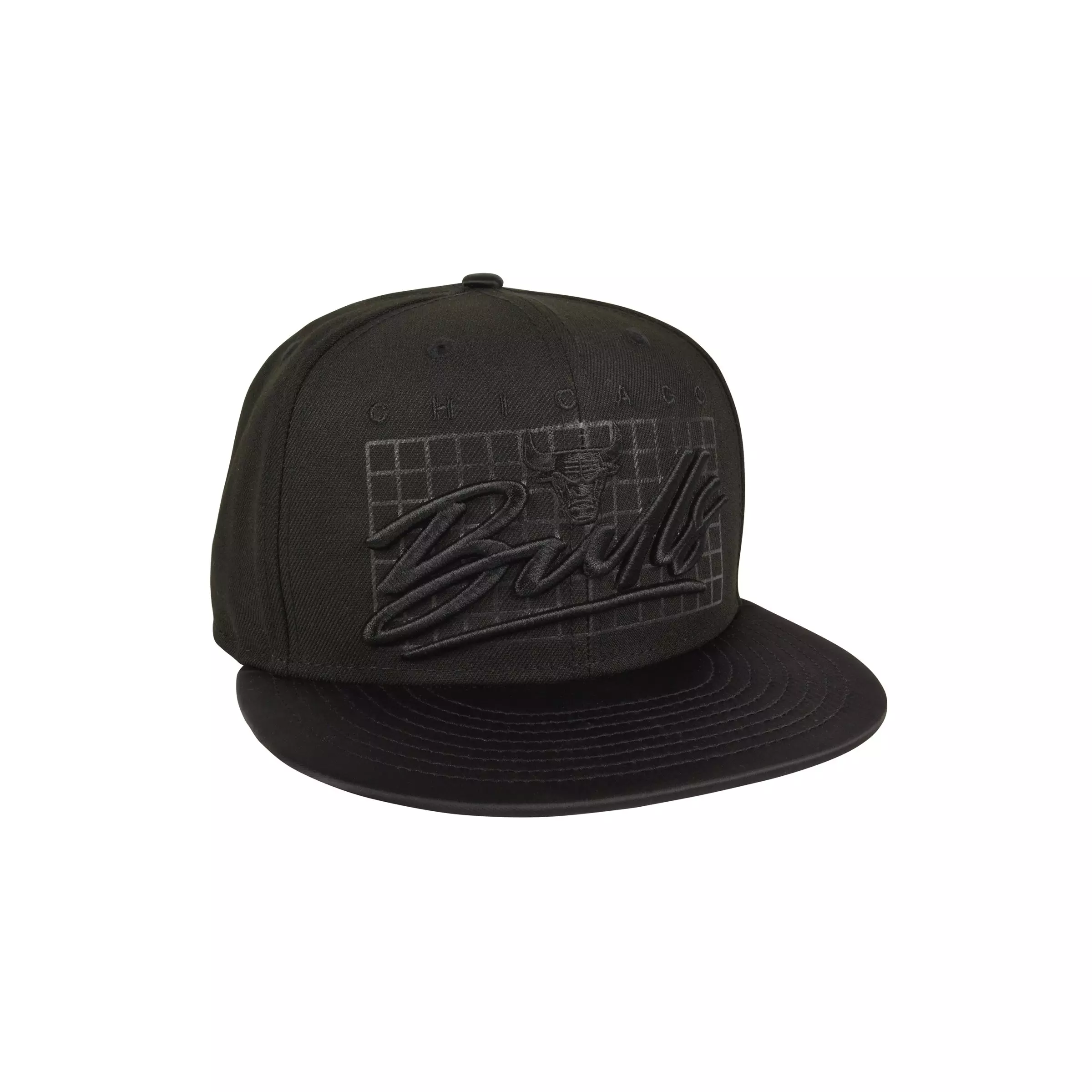 New Era Chicago Bulls 9FIFTY Black Cat Air Jordan 4 Snapback Hat-Black - BLACK