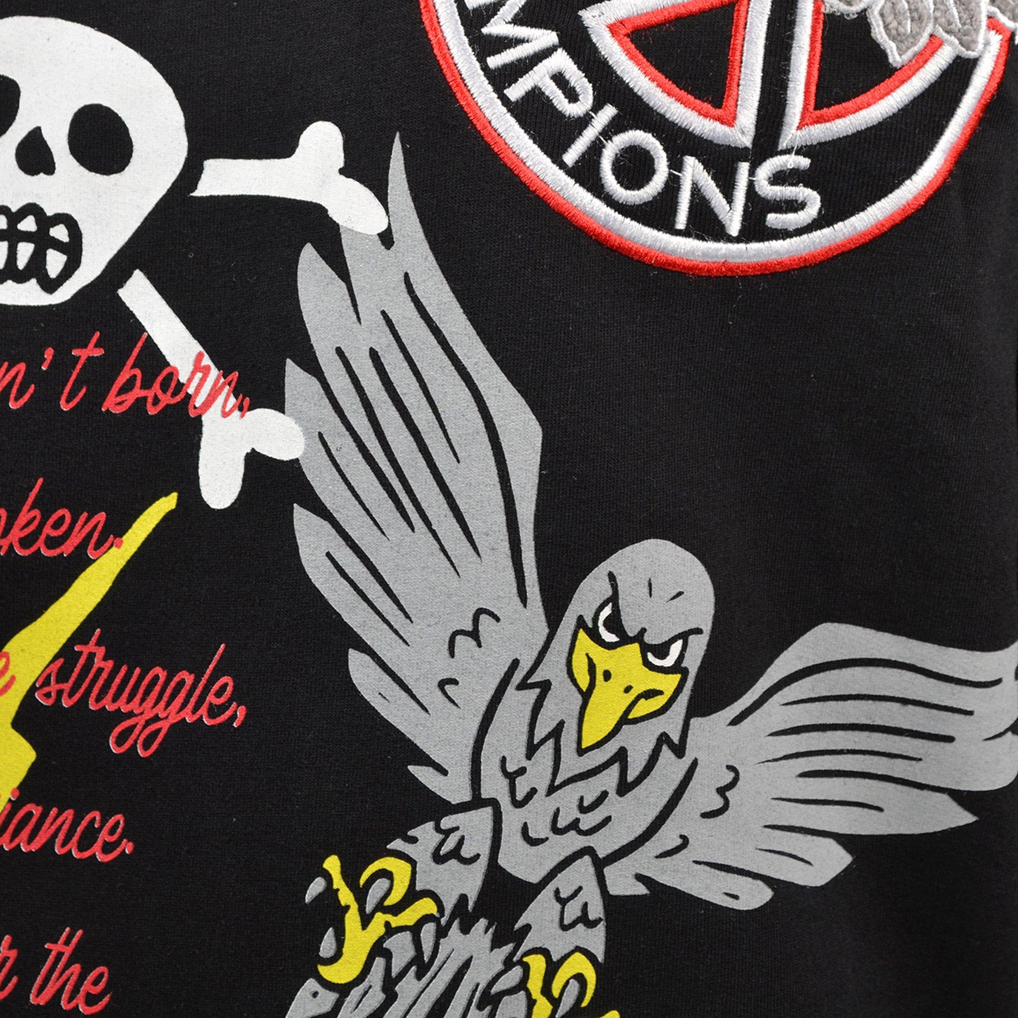 Reason Big Boys' Black/Red Hoodie