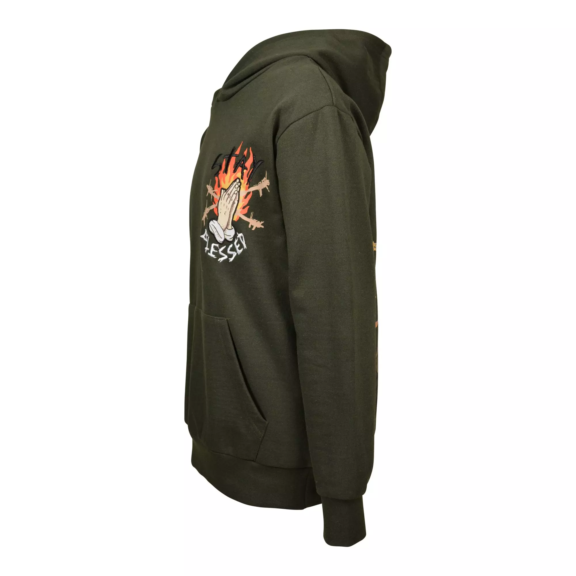 Reason Big Boys' Hoodie - Olive - OLIVE