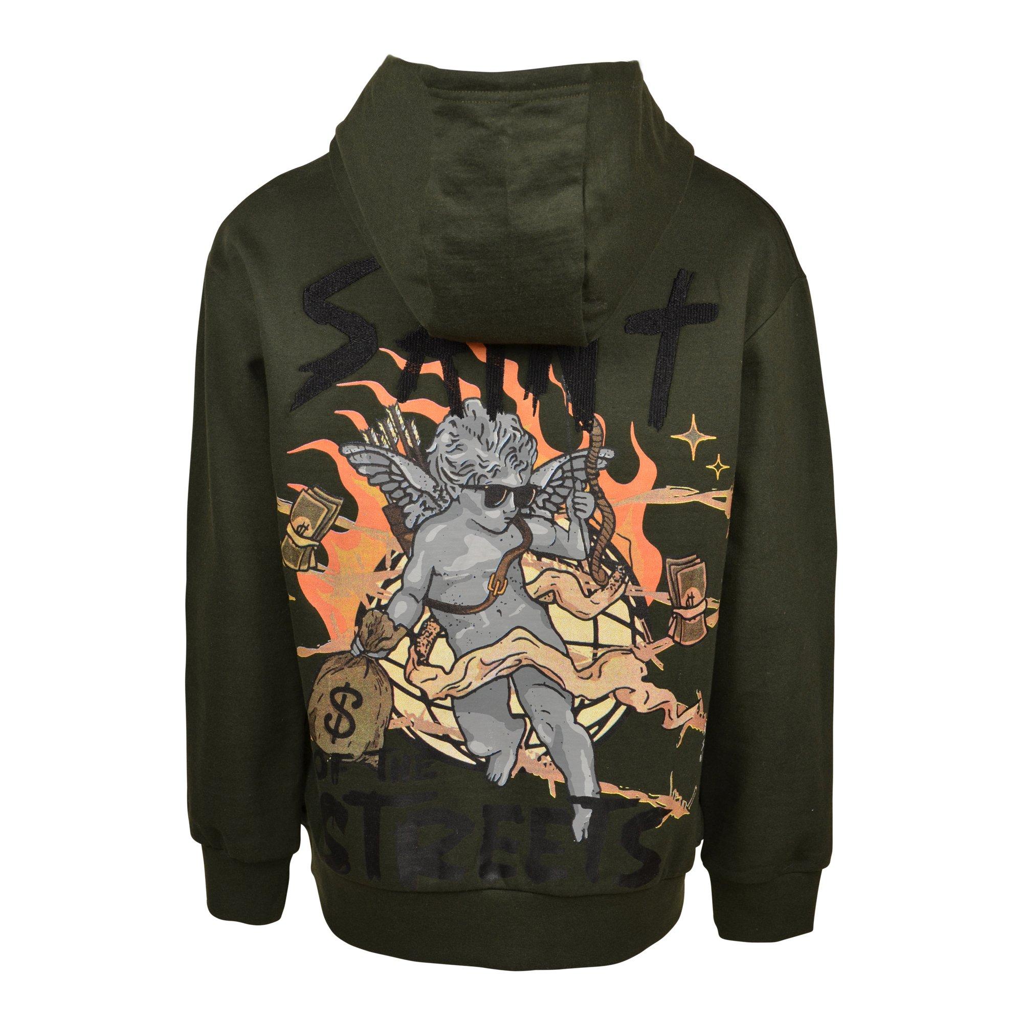 Reason Big Boys' Olive Hoodie