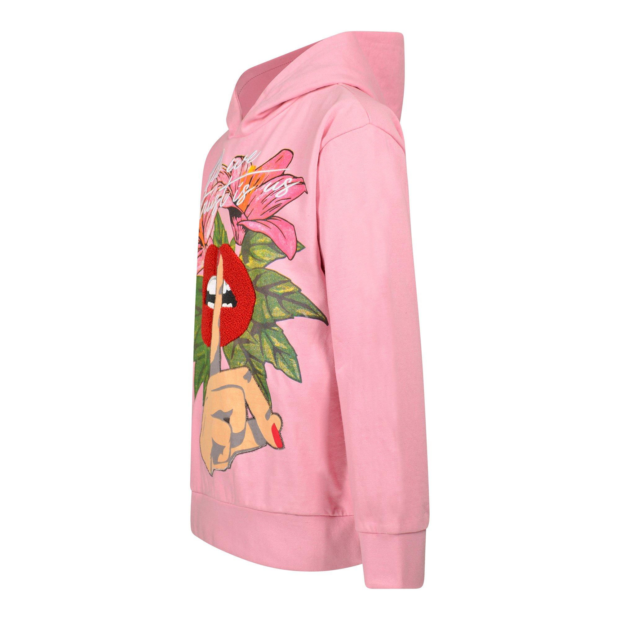 Reason Big Girls' Trust Pink Hoodie