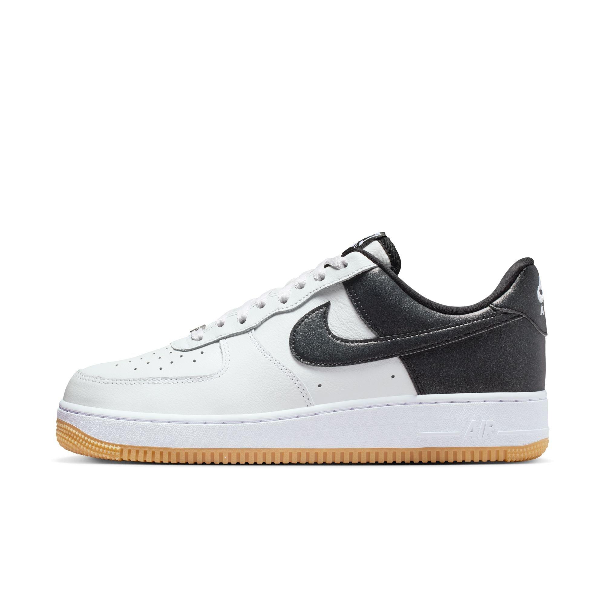 Nike Air Force 1 '07 LV8 "Summit White/Black/Metallic Silver" Men's Shoe - WHITE/BLACK/SILVER Thumbnail View 3
