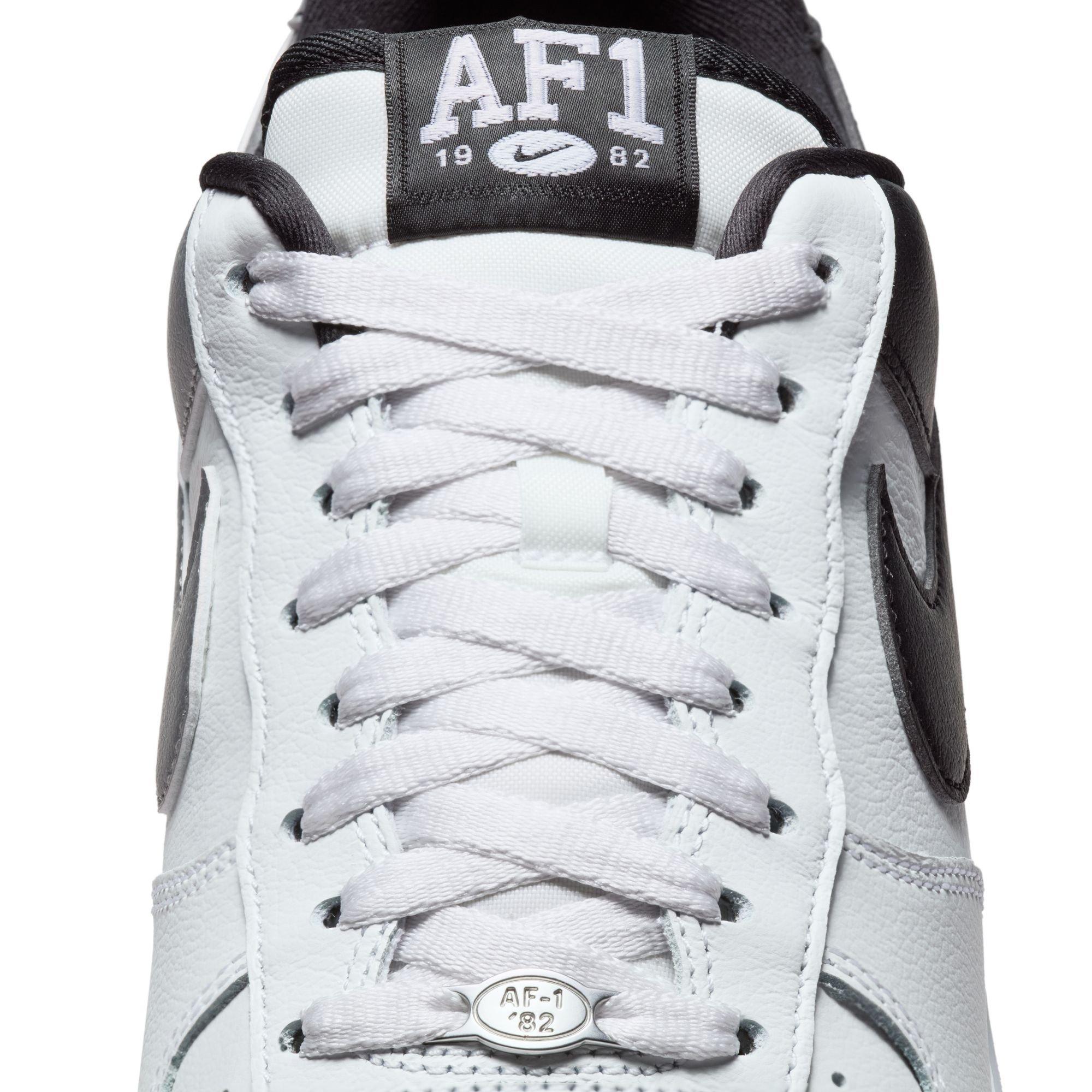 Nike Air Force 1 '07 LV8 "Summit White/Black/Metallic Silver" Men's Shoe - WHITE/BLACK/SILVER Thumbnail View 12