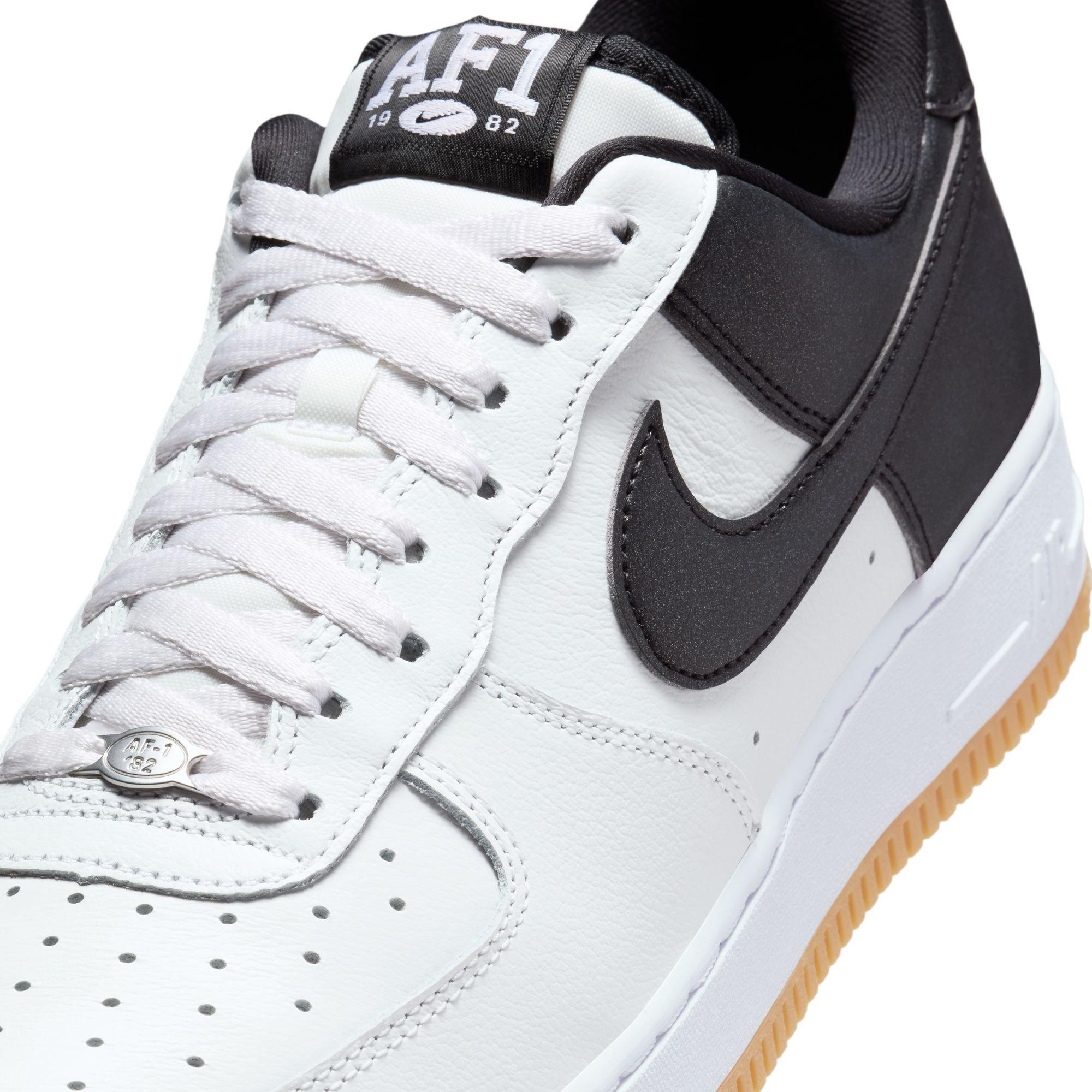 Nike Air Force 1 '07 LV8 "Summit White/Black/Metallic Silver" Men's Shoe - WHITE/BLACK/SILVER Thumbnail View 10