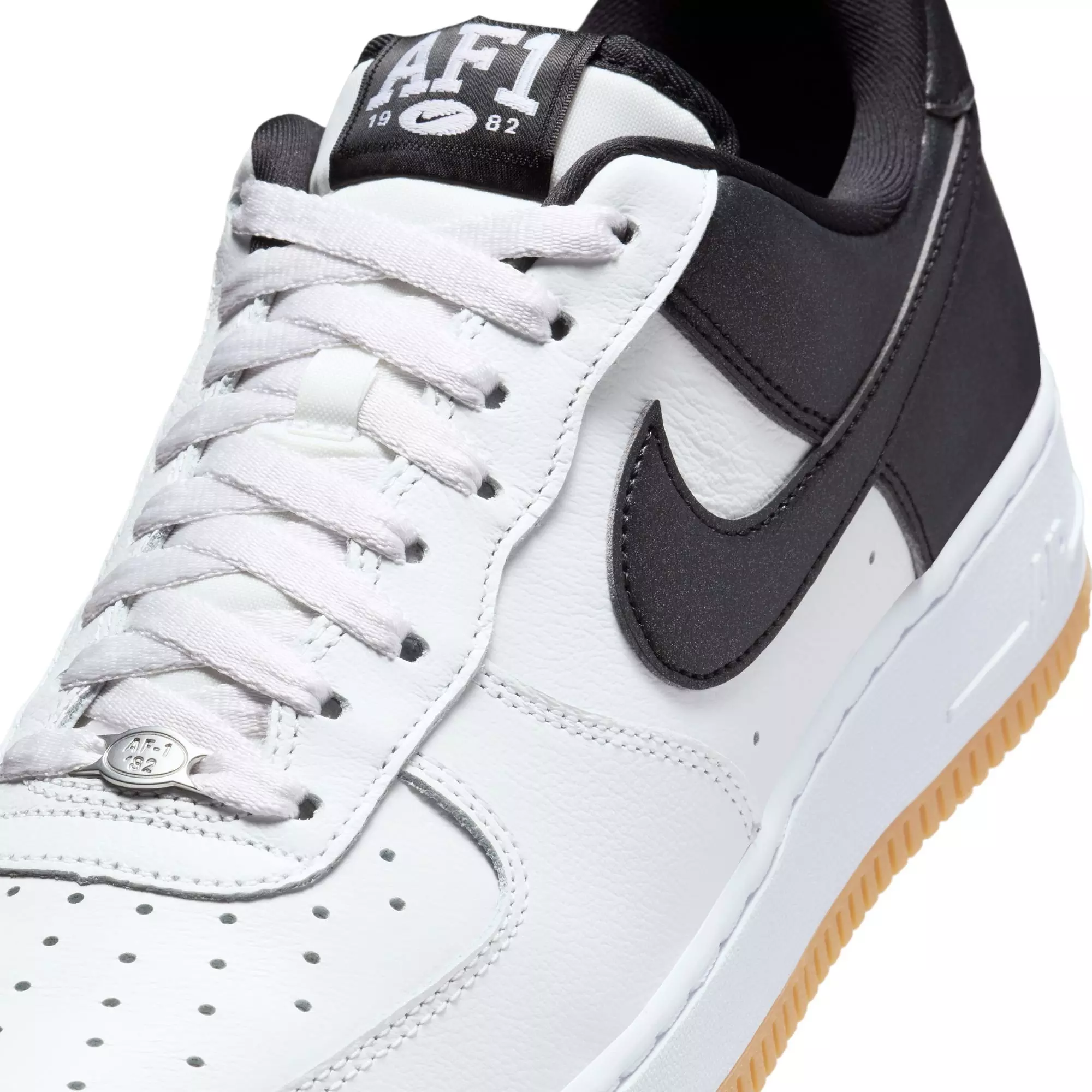 Nike Air Force 1 '07 LV8 "Summit White/Black/Metallic Silver" Men's Shoe - WHITE/BLACK/SILVER