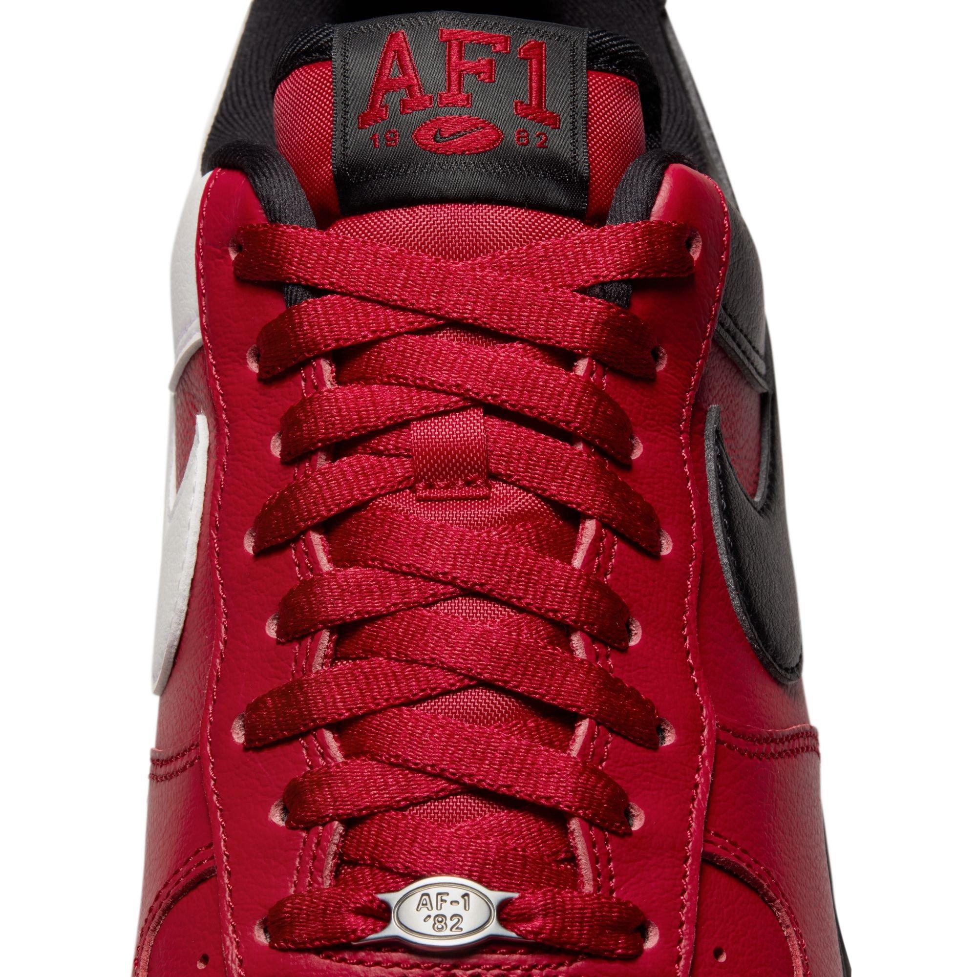 Nike Air Force 1 '07 LV8 "Gym Red/Black/Summit White" Men's Shoe - RED/BLACK/WHITE Thumbnail View 12