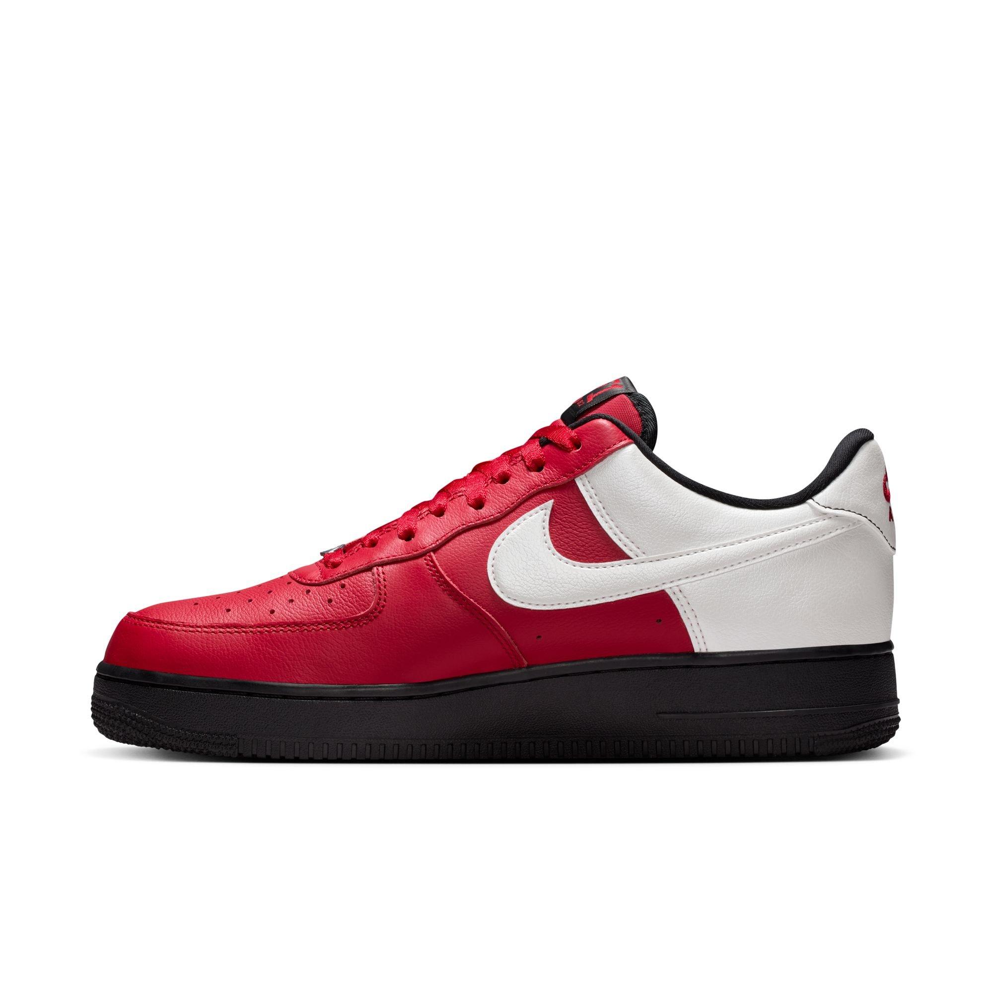 Nike Air Force 1 '07 LV8 "Gym Red/Black/Summit White" Men's Shoe - RED/BLACK/WHITE Thumbnail View 4