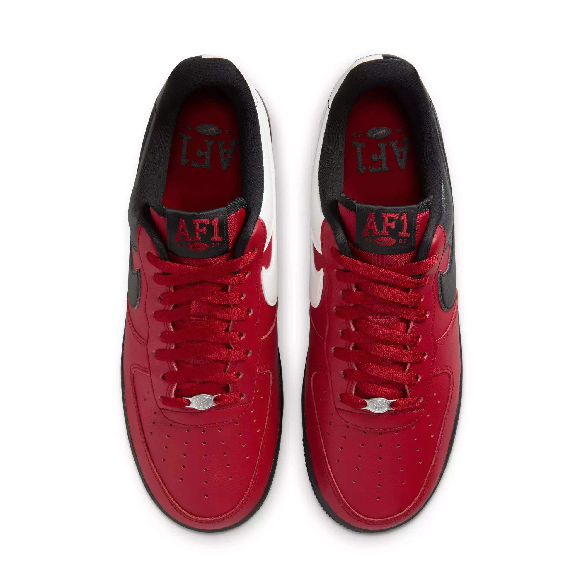 Nike Air Force 1 '07 LV8 "Gym Red/Black/Summit White" Men's Shoe - RED/BLACK/WHITE