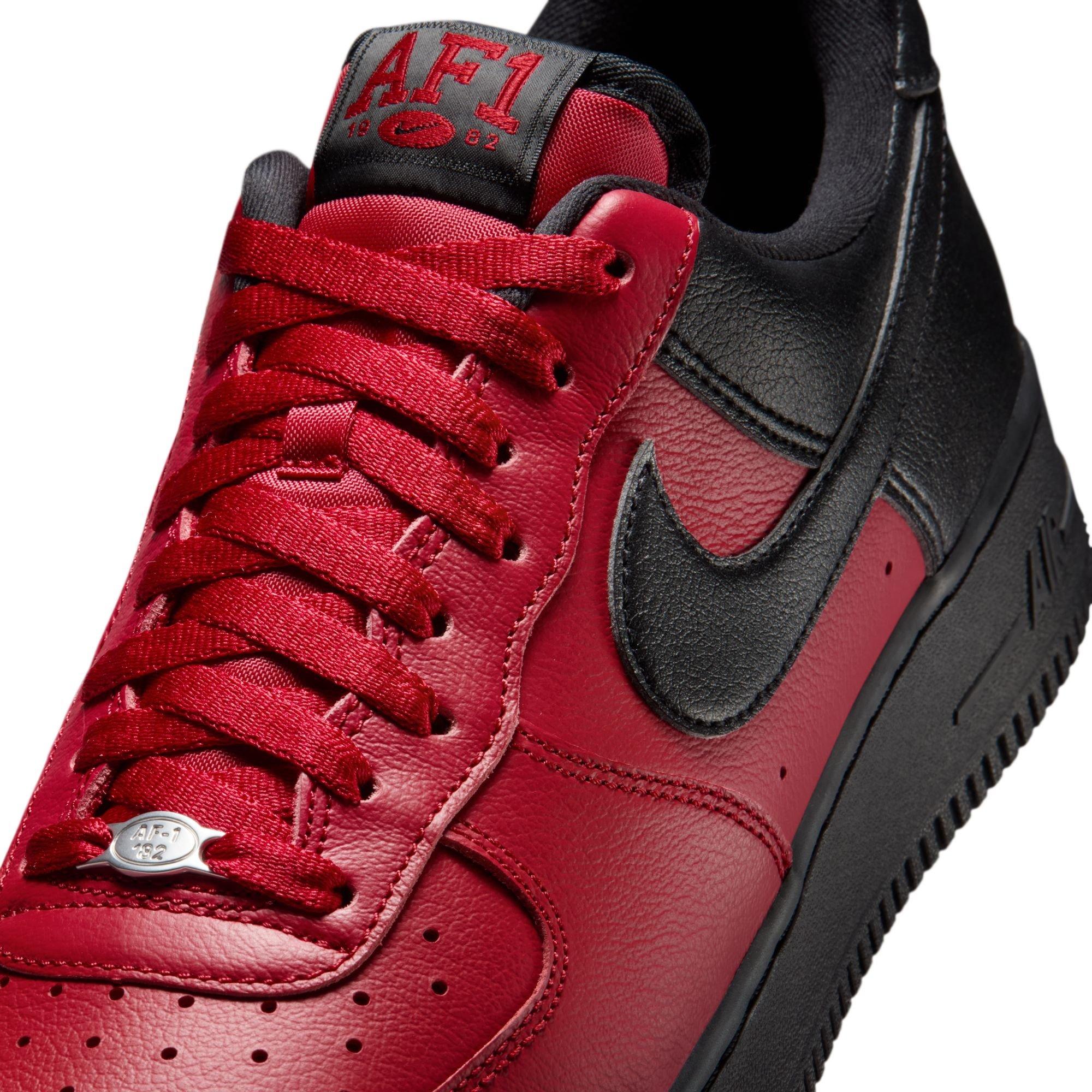 Nike Air Force 1 '07 LV8 "Gym Red/Black/Summit White" Men's Shoe - RED/BLACK/WHITE Thumbnail View 10