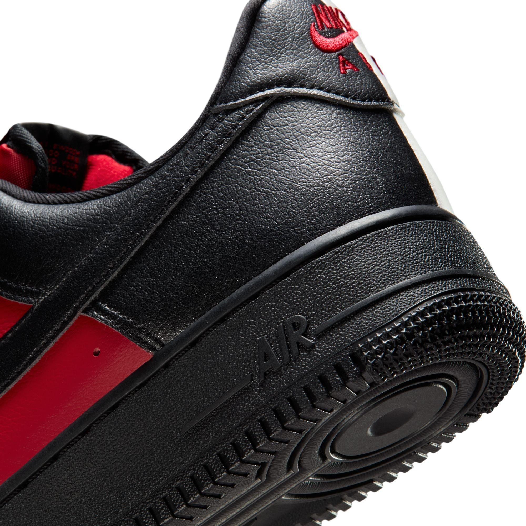 Nike Air Force 1 '07 LV8 "Gym Red/Black/Summit White" Men's Shoe - RED/BLACK/WHITE Thumbnail View 11