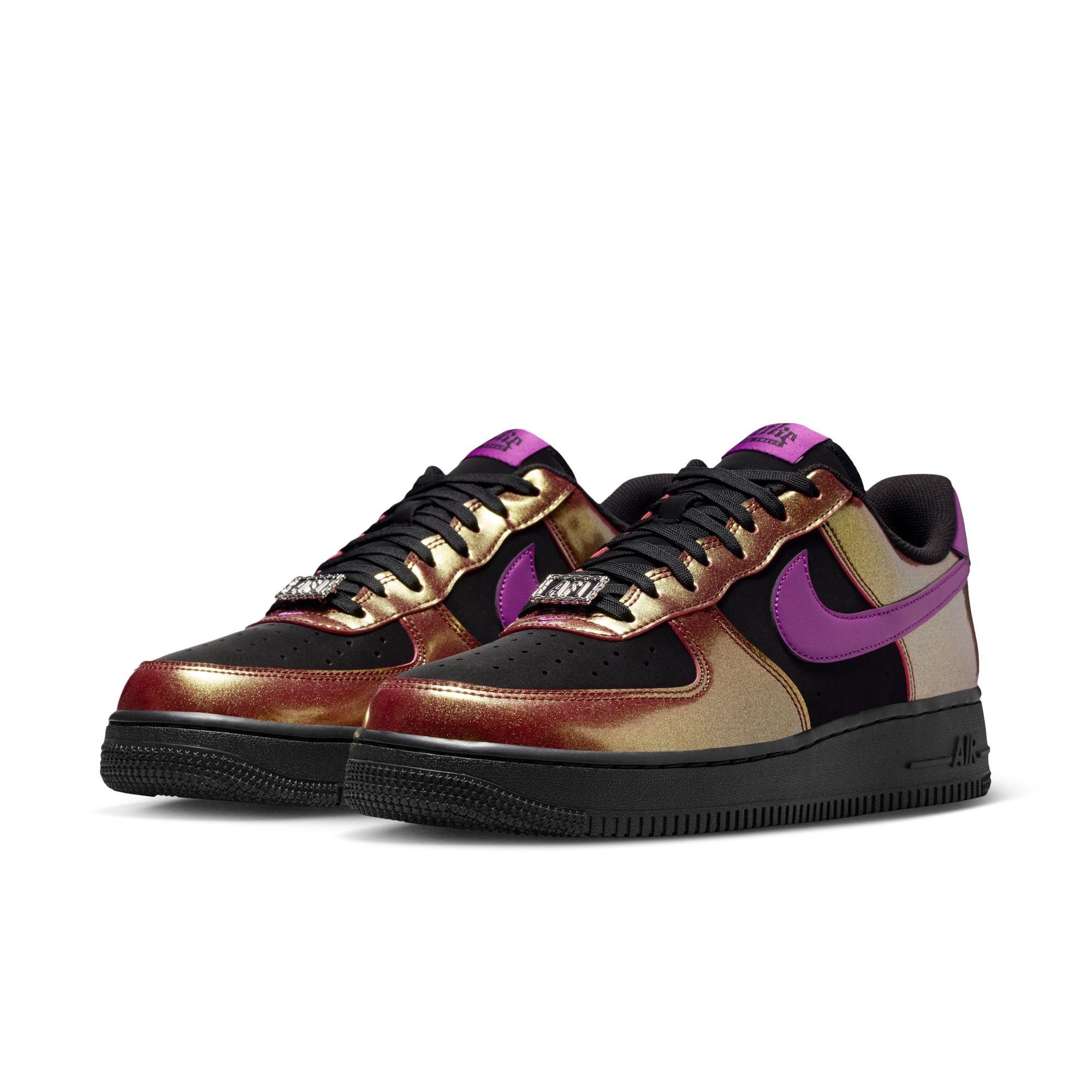 Nike Air Force 1 '07 LV8 "Black/Bold Berry" Men's Shoe - BLACK/MULTI Thumbnail View 5