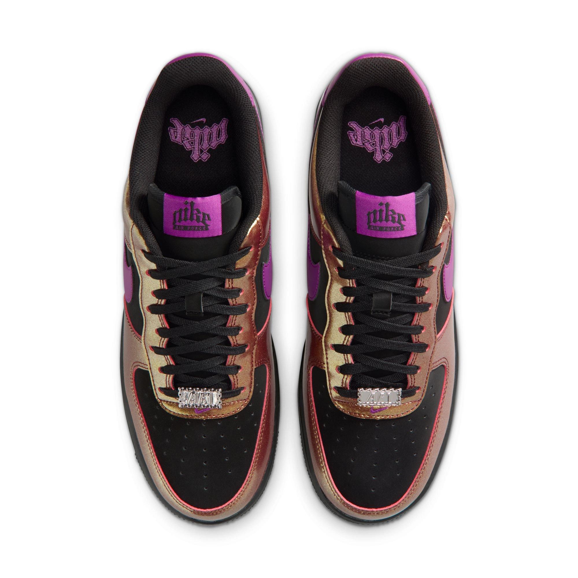 Nike Air Force 1 '07 LV8 "Black/Bold Berry" Men's Shoe - BLACK/MULTI Thumbnail View 6
