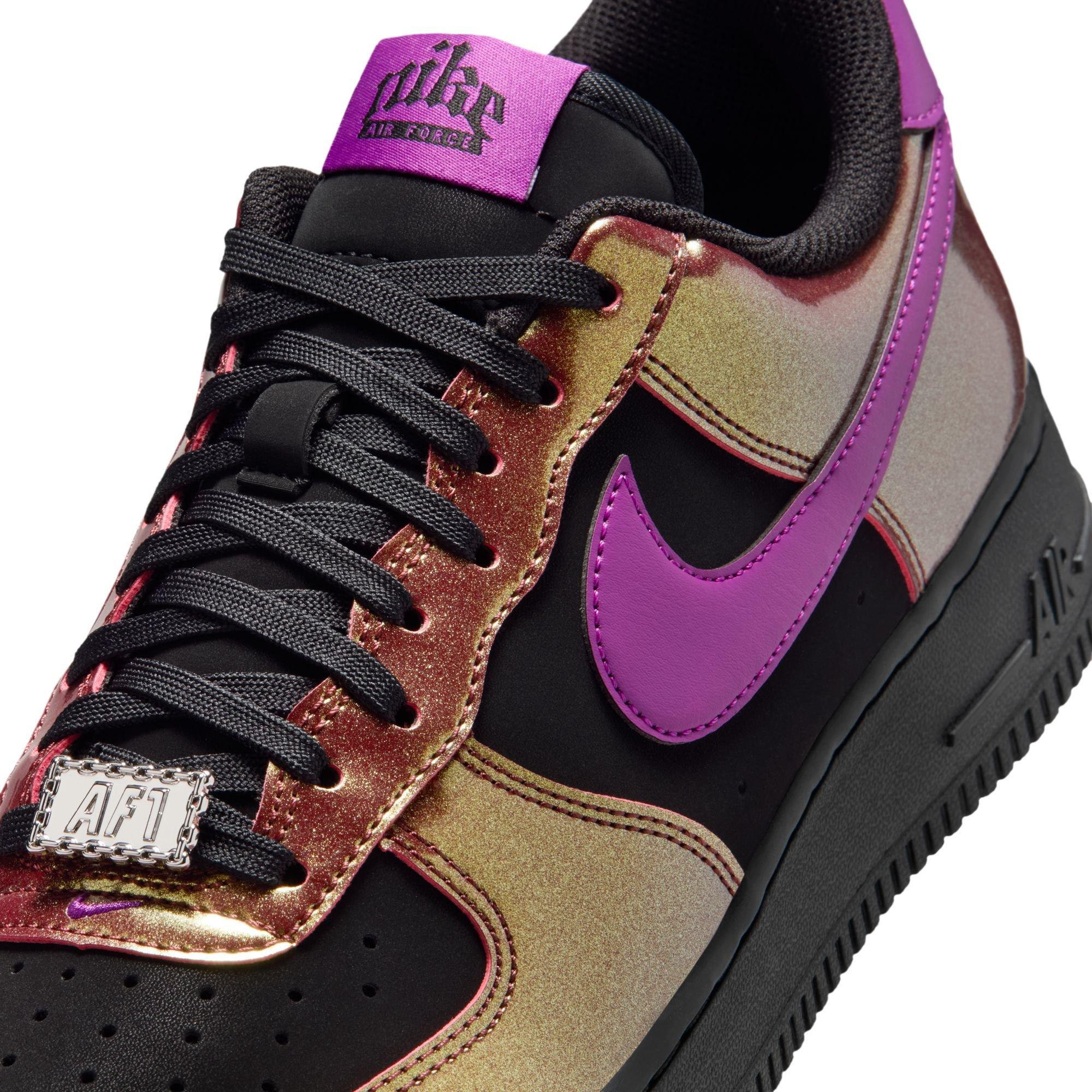 Nike Air Force 1 '07 LV8 "Black/Bold Berry" Men's Shoe - BLACK/MULTI Thumbnail View 10