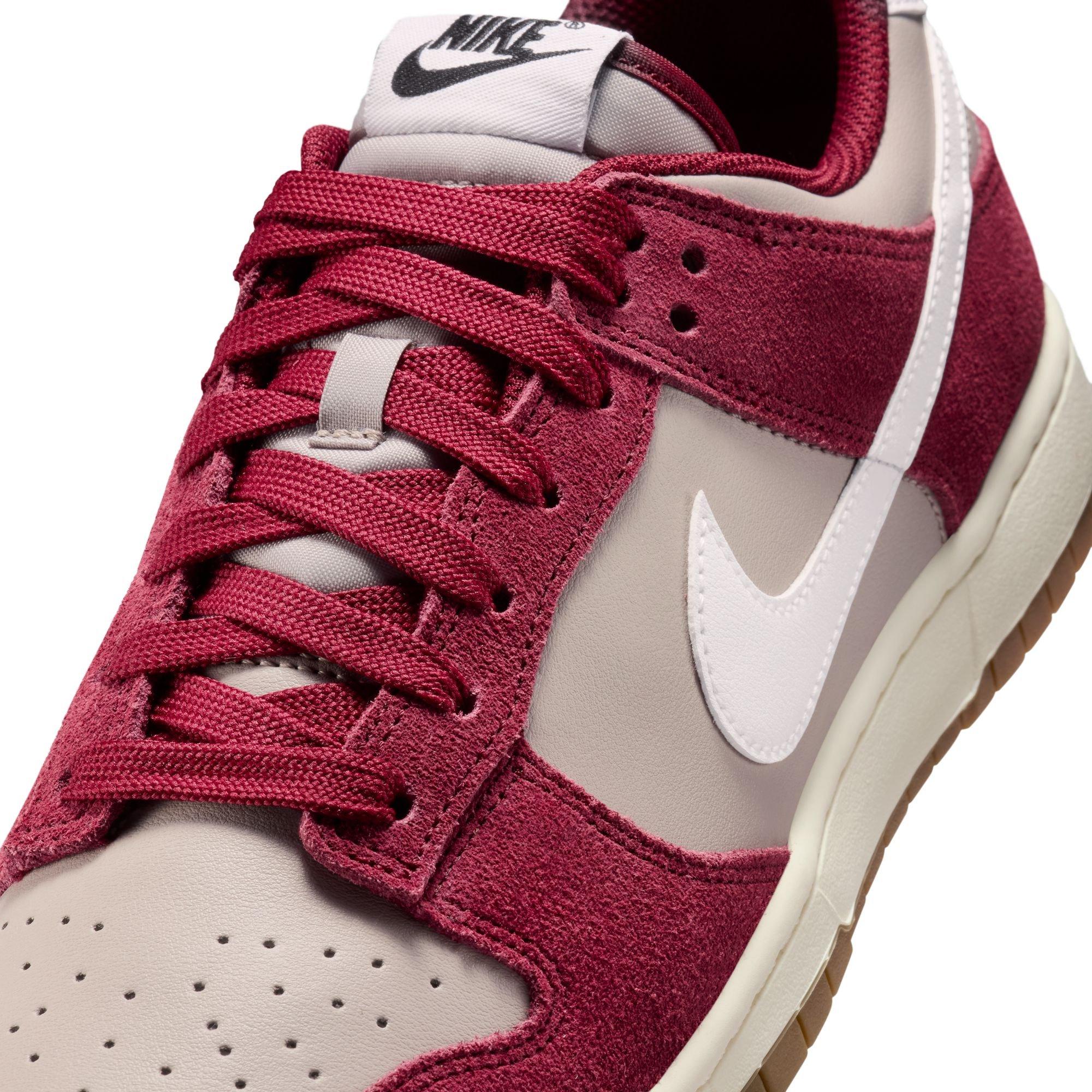 Nike Dunk Low Retro SE "College Grey/White Team Red/Sail" Men's Shoe - GREY/RED Thumbnail View 10