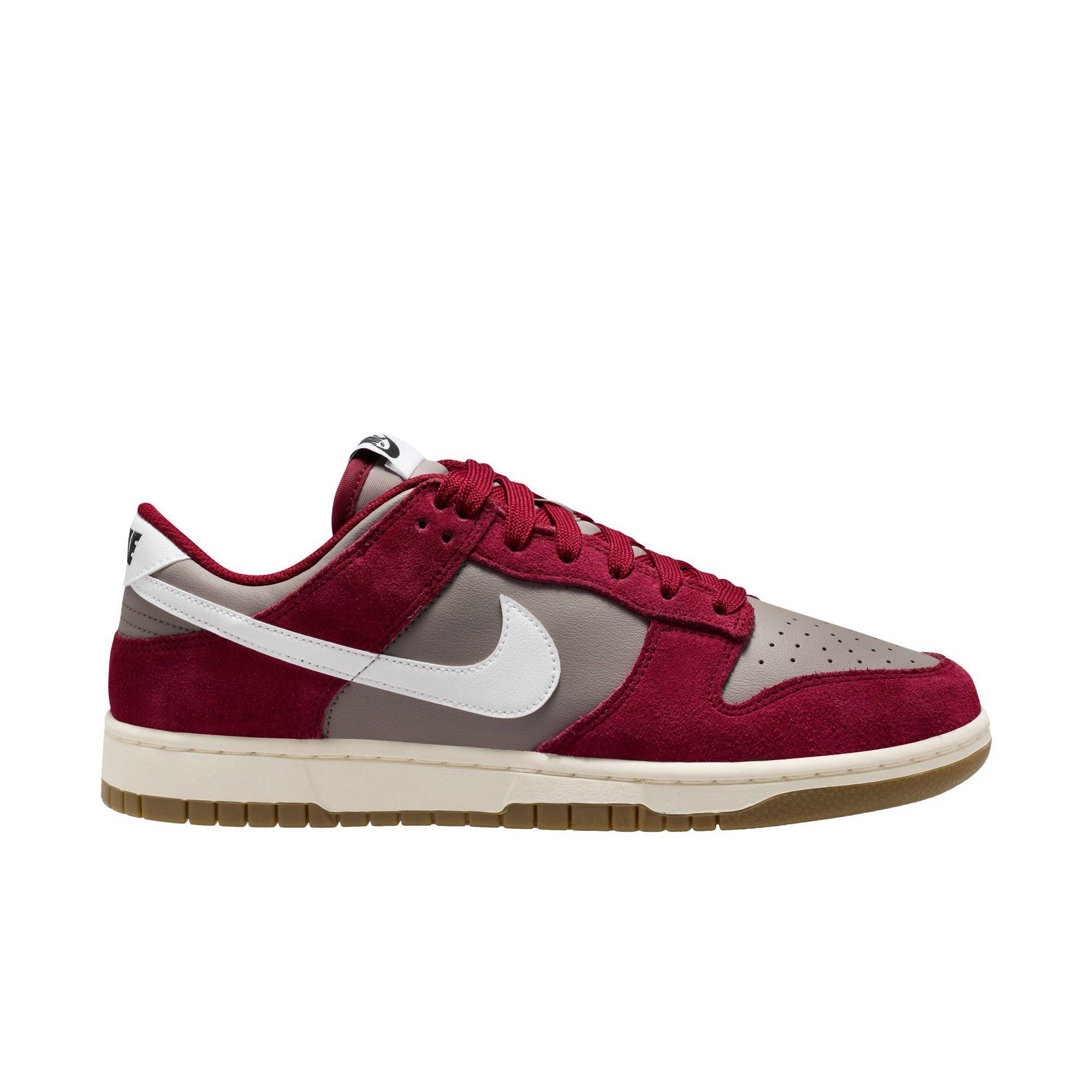 Nike Dunk Low Retro SE "College Grey/White Team Red/Sail" Men's Shoe - GREY/RED Thumbnail View 1