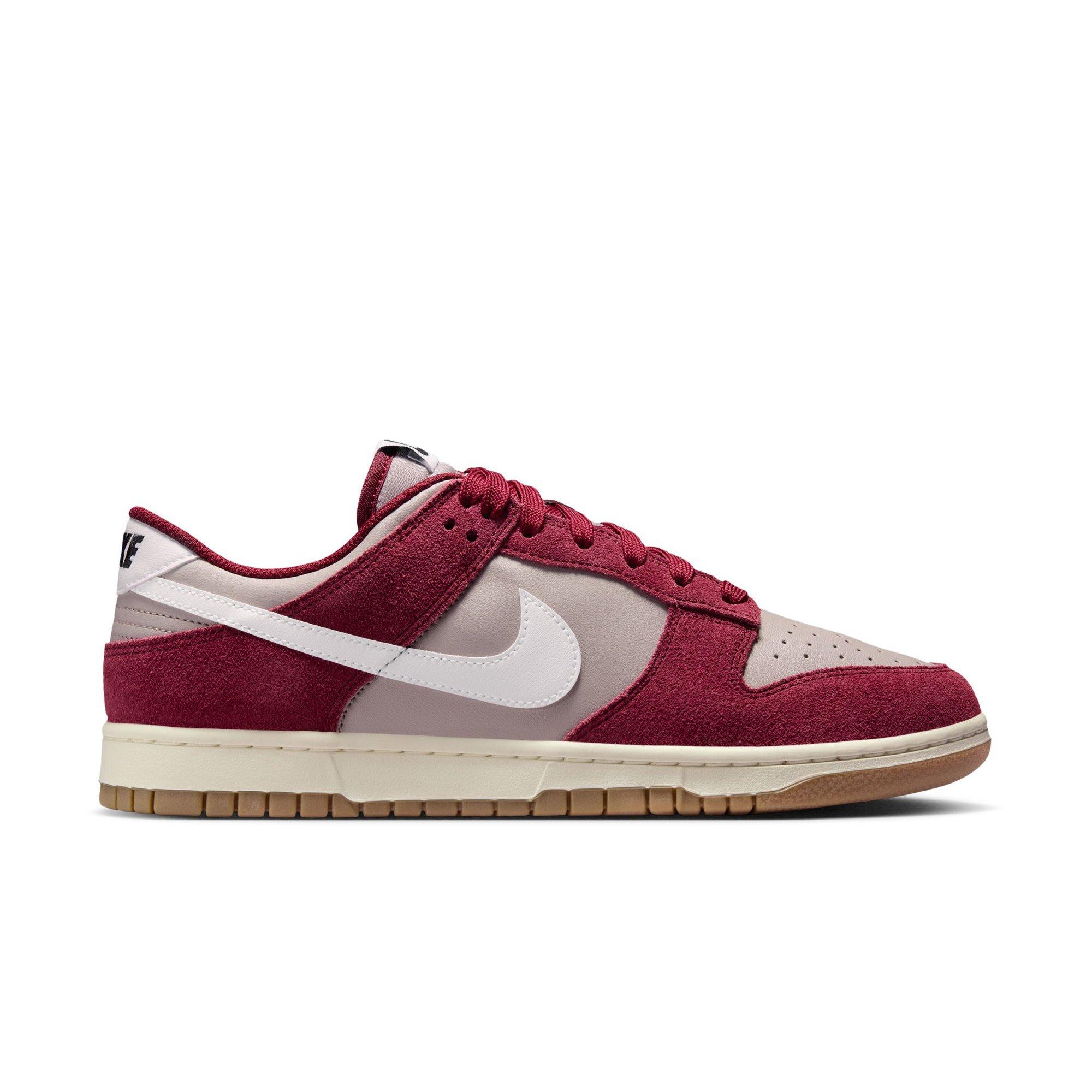 Nike Dunk Low Retro SE "College Grey/White Team Red/Sail" Men's Shoe - GREY/RED Thumbnail View 2