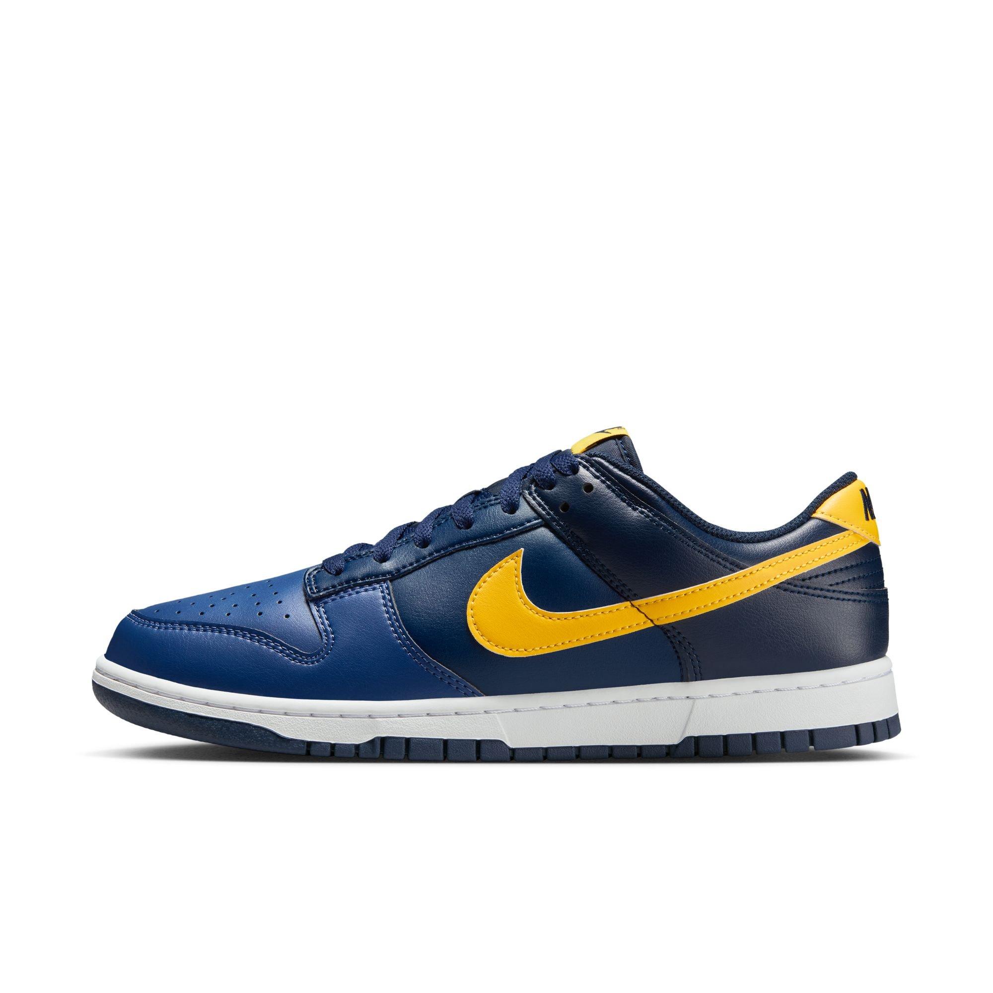 Nike Dunk Low Retro Men's Shoe Blue Legend/Maize | Hibbett