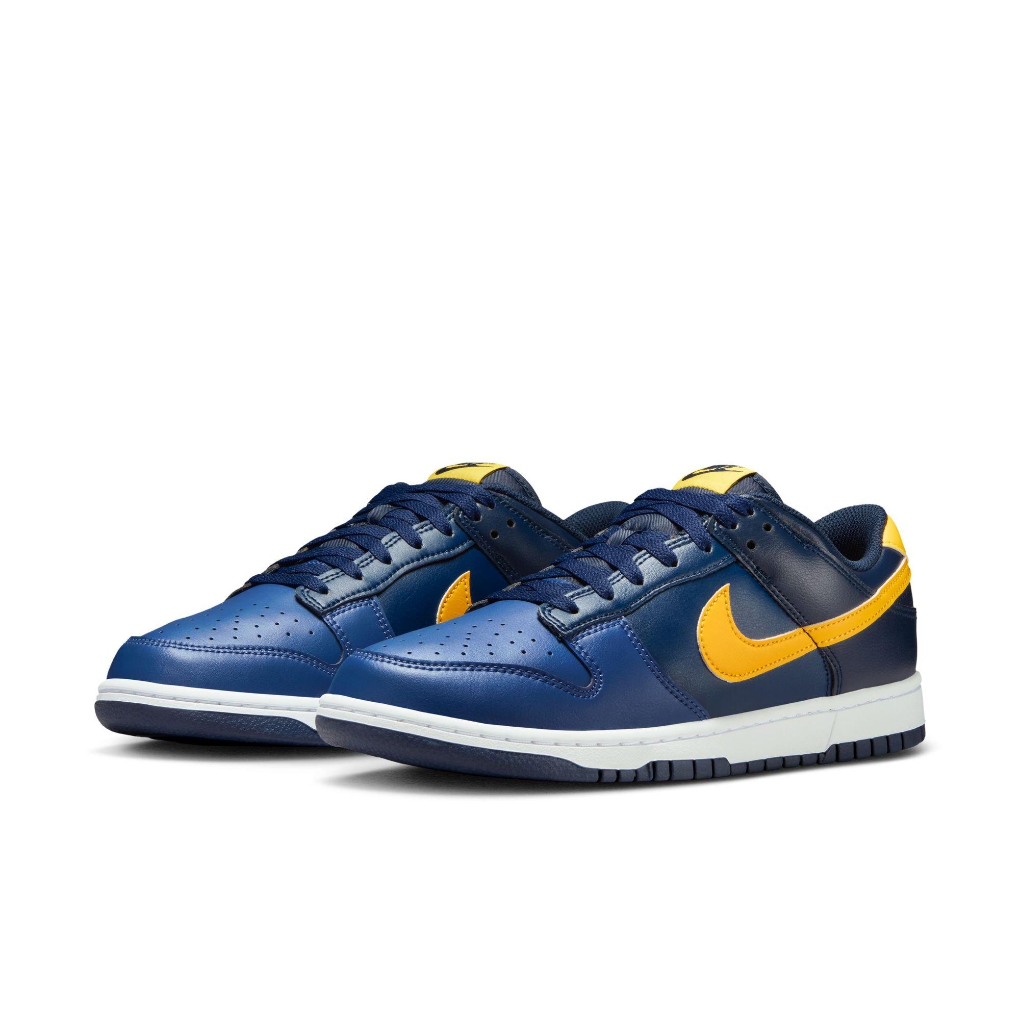 Nike Dunk Low Retro "Blue Legend/Varsity Maize/Midnight Navy" Men's Shoe - NAVY/YELLOW Thumbnail View 5