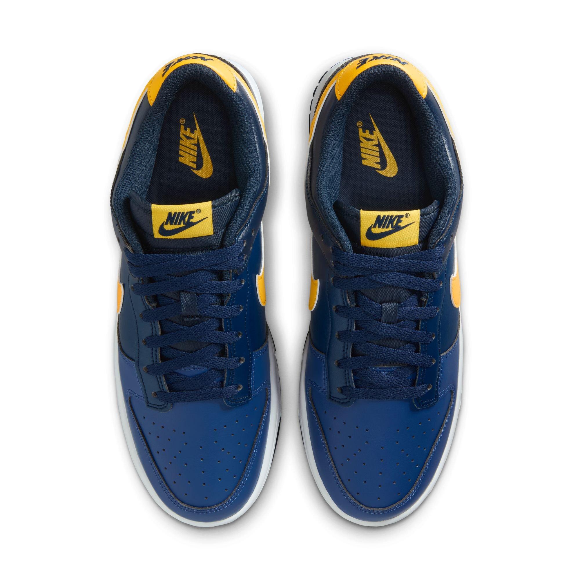 Nike Dunk Low Retro "Blue Legend/Varsity Maize/Midnight Navy" Men's Shoe - NAVY/YELLOW Thumbnail View 6