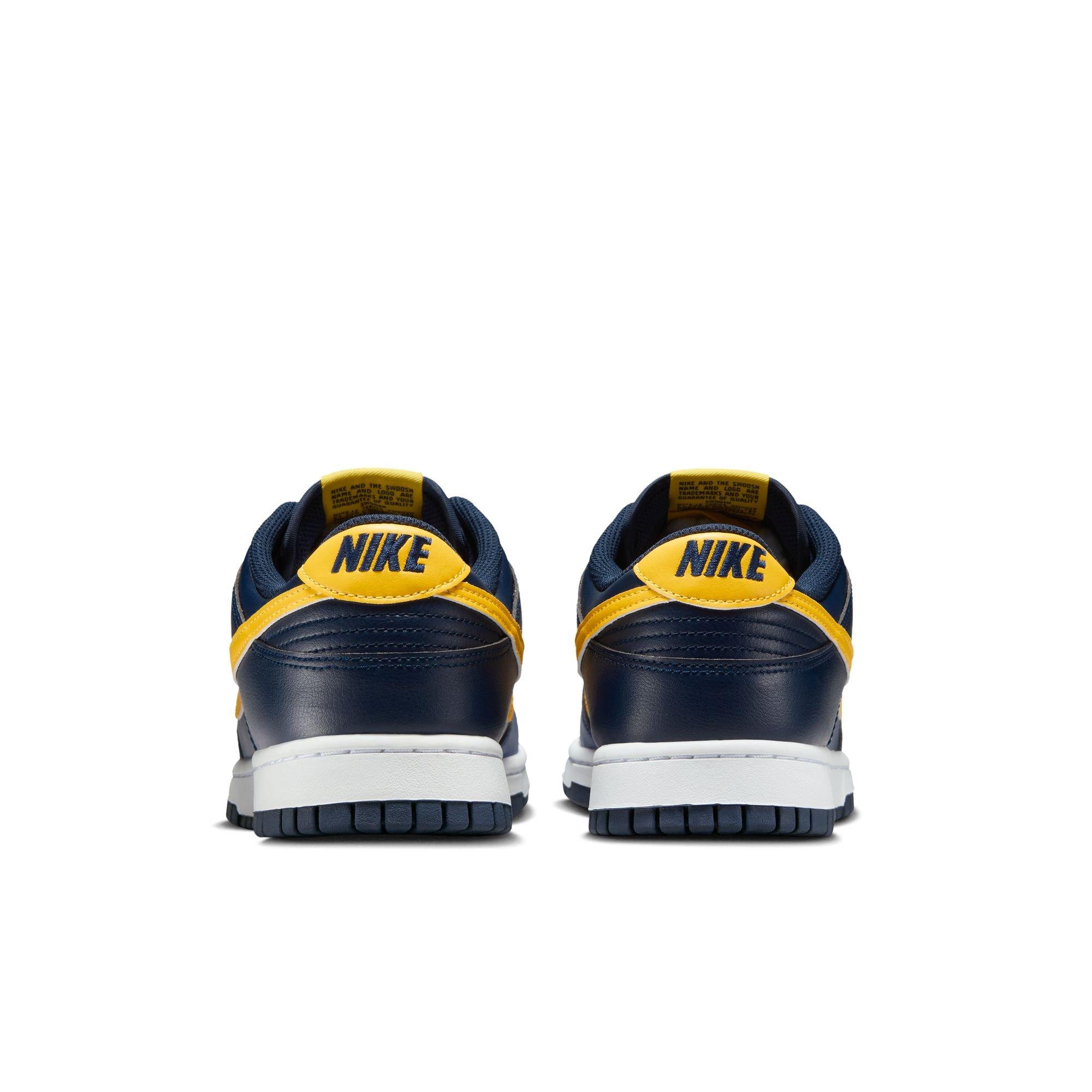 Nike Dunk Low Retro "Blue Legend/Varsity Maize/Midnight Navy" Men's Shoe - NAVY/YELLOW Thumbnail View 7