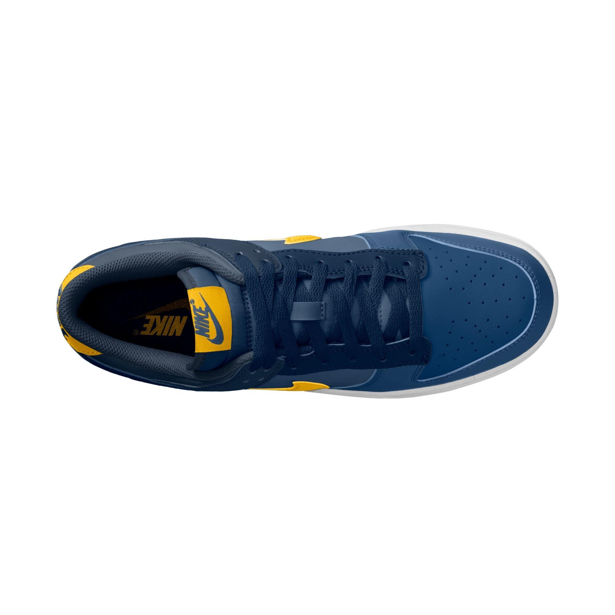 Nike Dunk Low Retro "Blue Legend/Varsity Maize/Midnight Navy" Men's Shoe - NAVY/YELLOW Thumbnail View 8