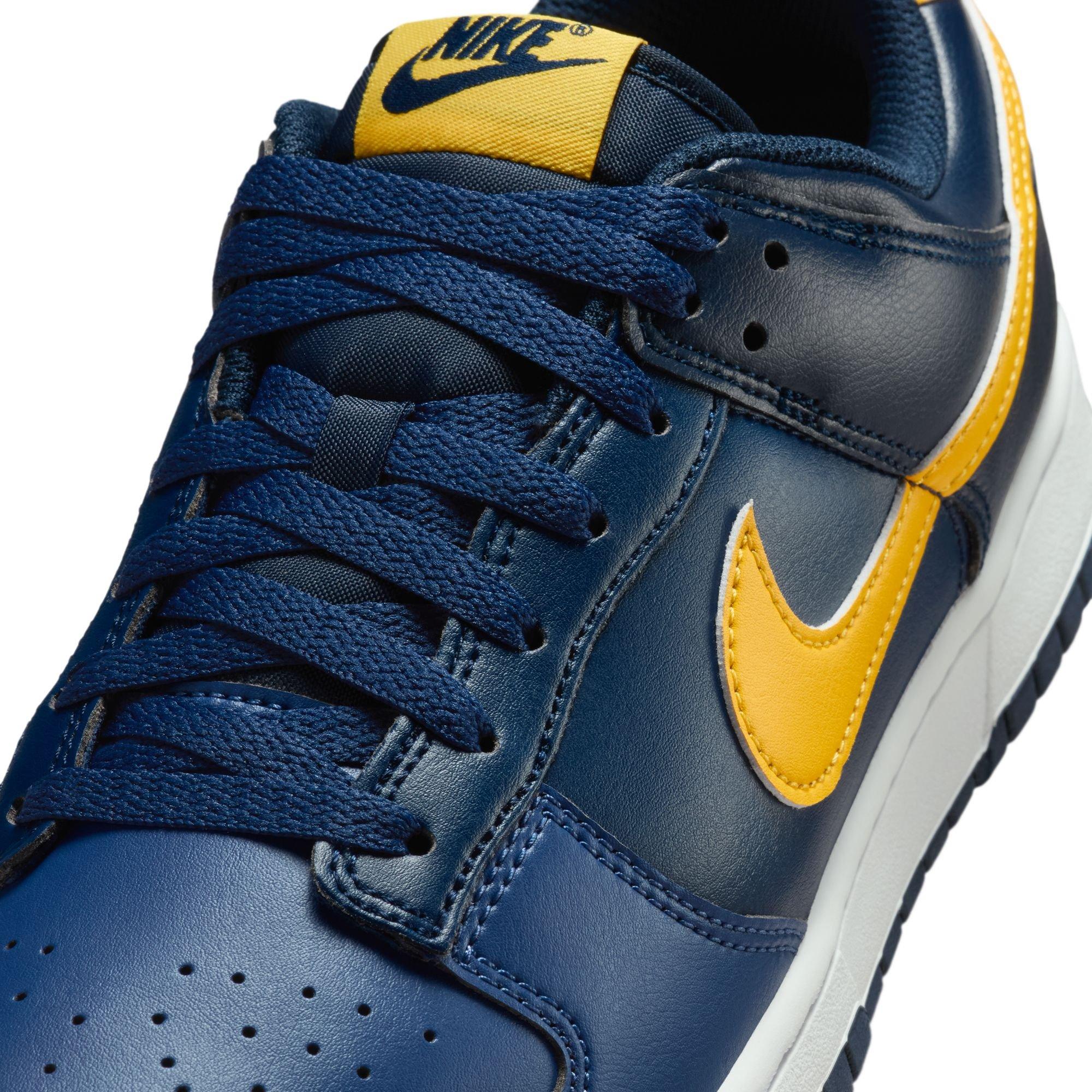 Nike Dunk Low Retro "Blue Legend/Varsity Maize/Midnight Navy" Men's Shoe - NAVY/YELLOW Thumbnail View 10