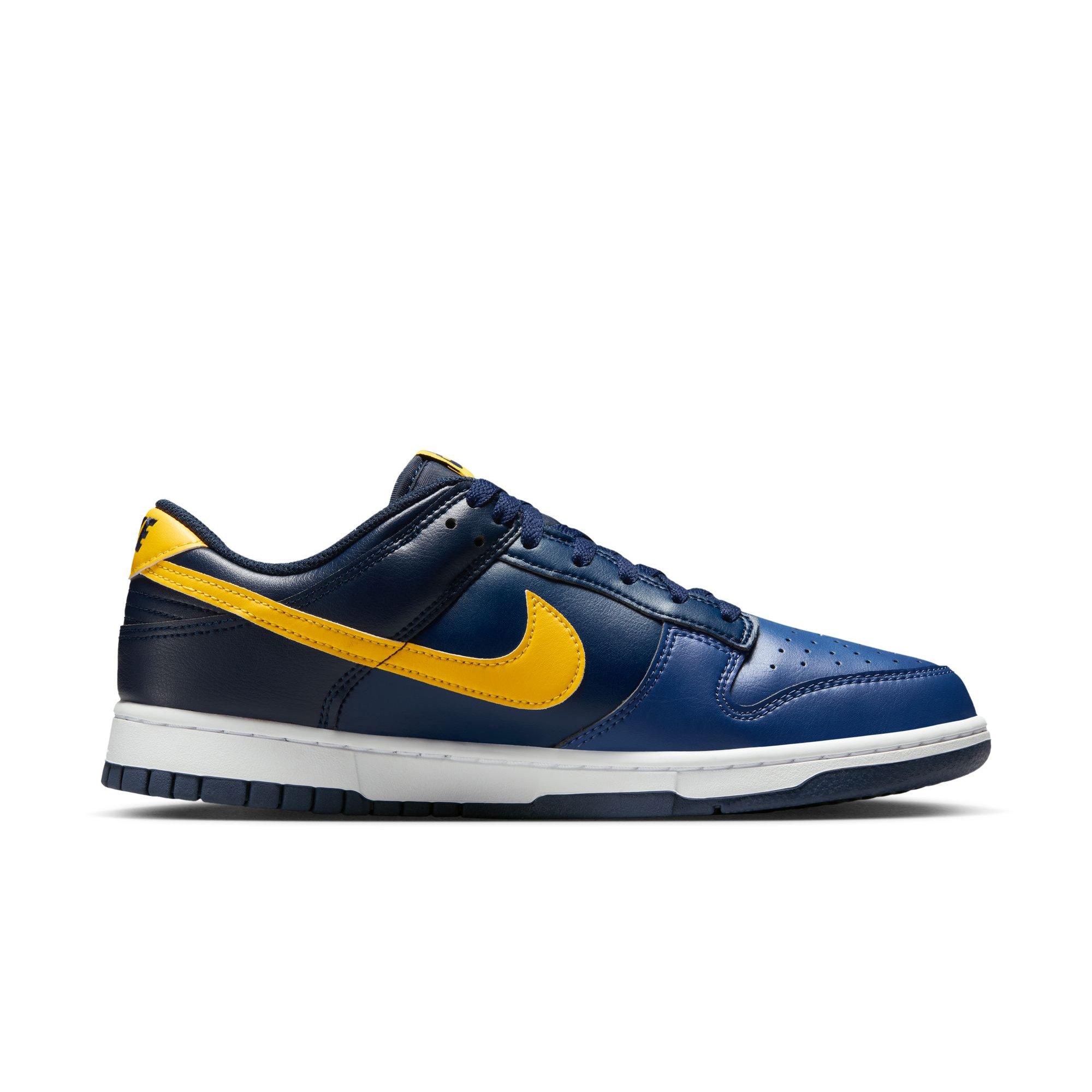 Nike Dunk Low Retro Men's Shoe Blue Legend/Maize | Hibbett