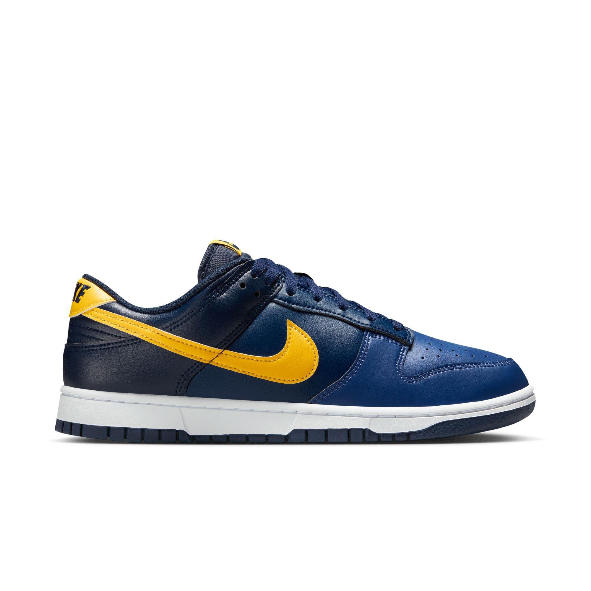 Nike Dunk Low Retro "Blue Legend/Varsity Maize/Midnight Navy" Men's Shoe - NAVY/YELLOW Thumbnail View 2