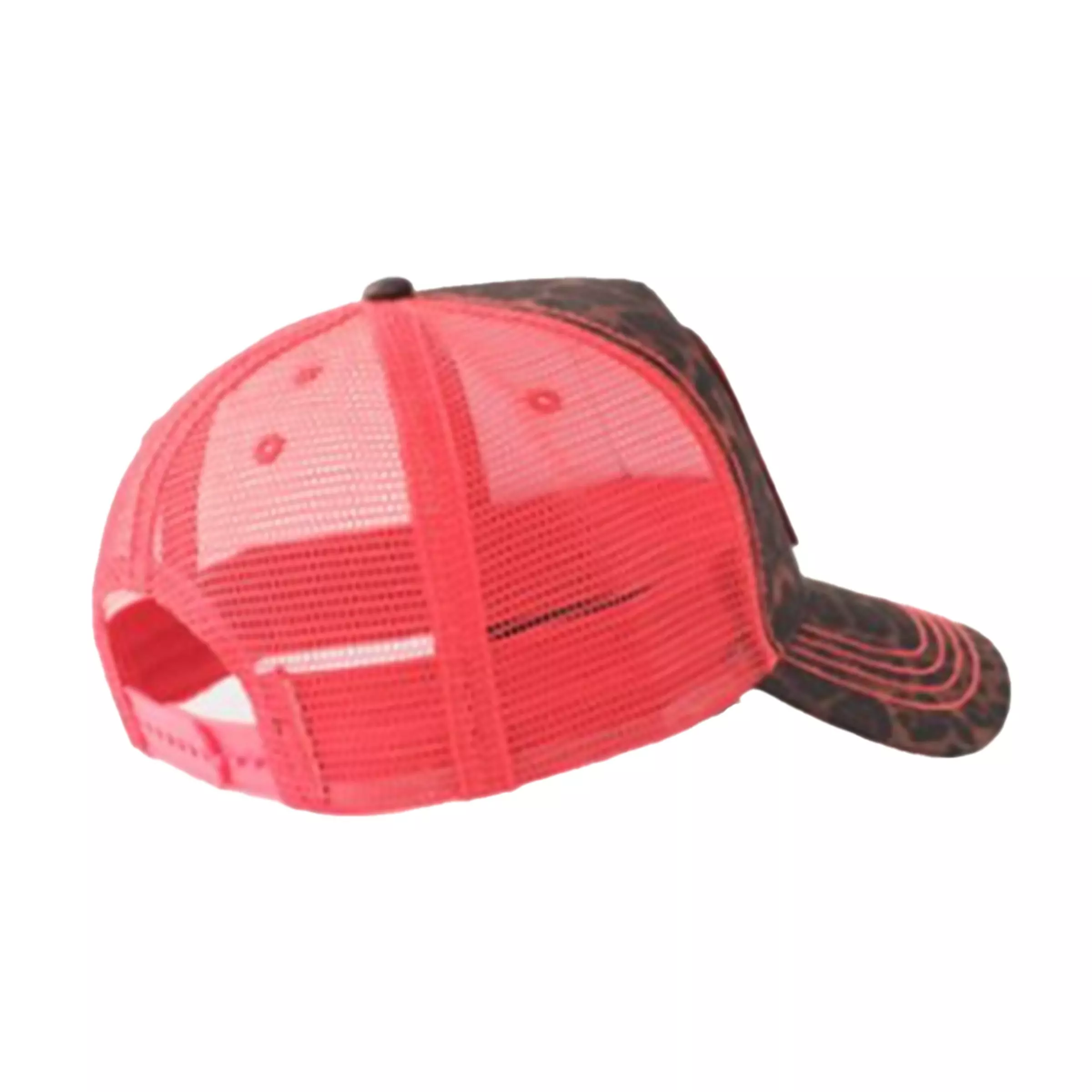 True Religion Concert Cheetah Patch Trucker Hat-Black/Orange - BLACK