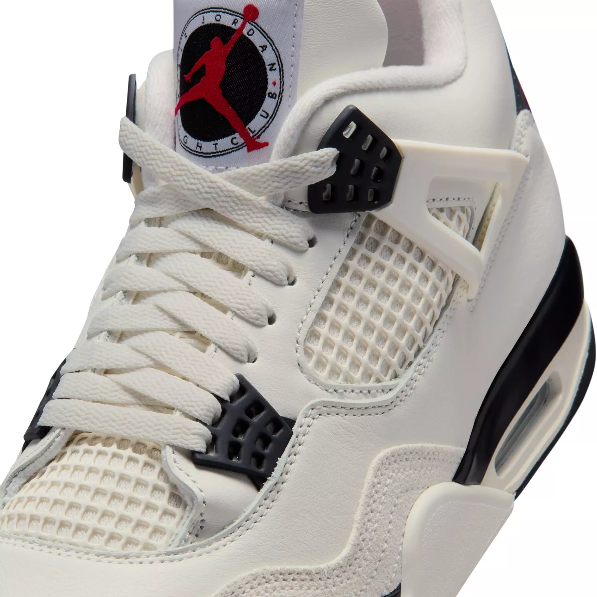 Jordan 4 Retro "Flight Club" Men's Shoe - SAIL/BLACK/UNIVERSITY RED
