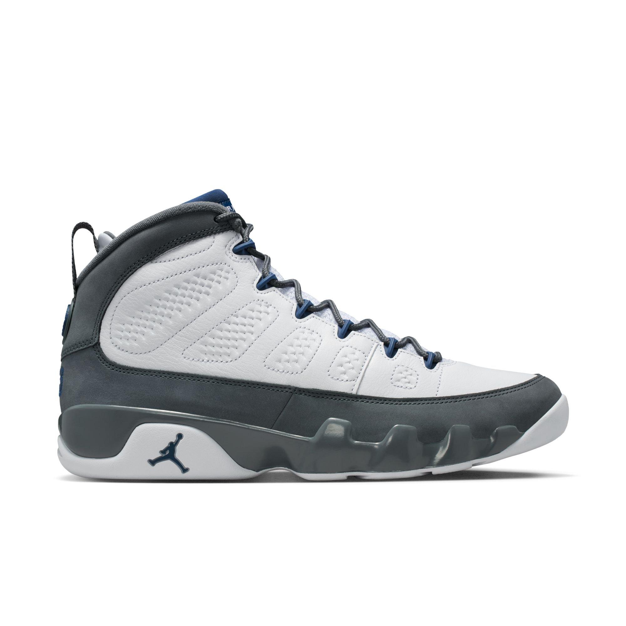 Jordan 9 Retro "Flint Grey" Men's Shoe - WHITE/FRENCH BLUE/FLINT GREY Thumbnail View 2