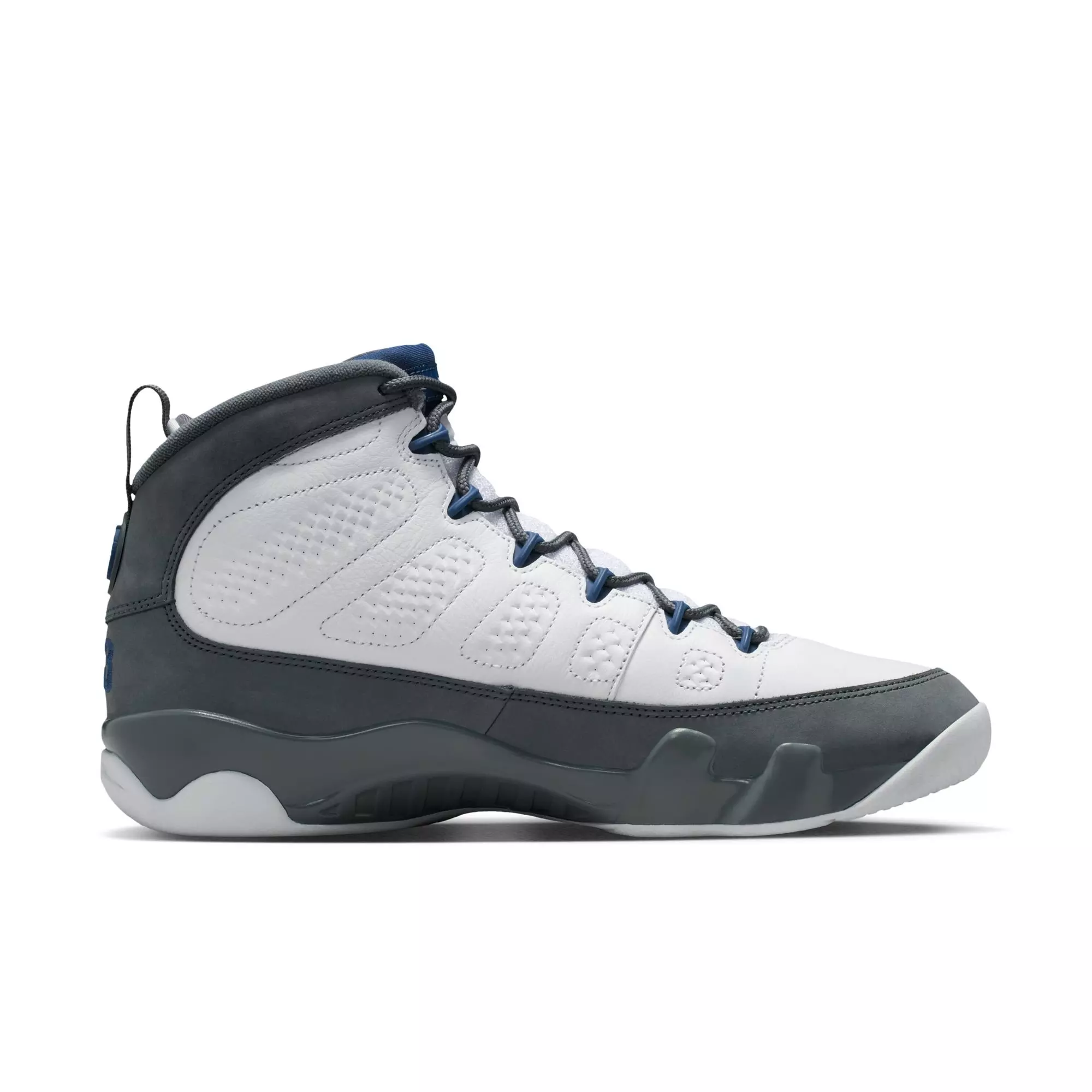 Jordan 9 Retro "Flint Grey" Men's Shoe - WHITE/FRENCH BLUE/FLINT GREY