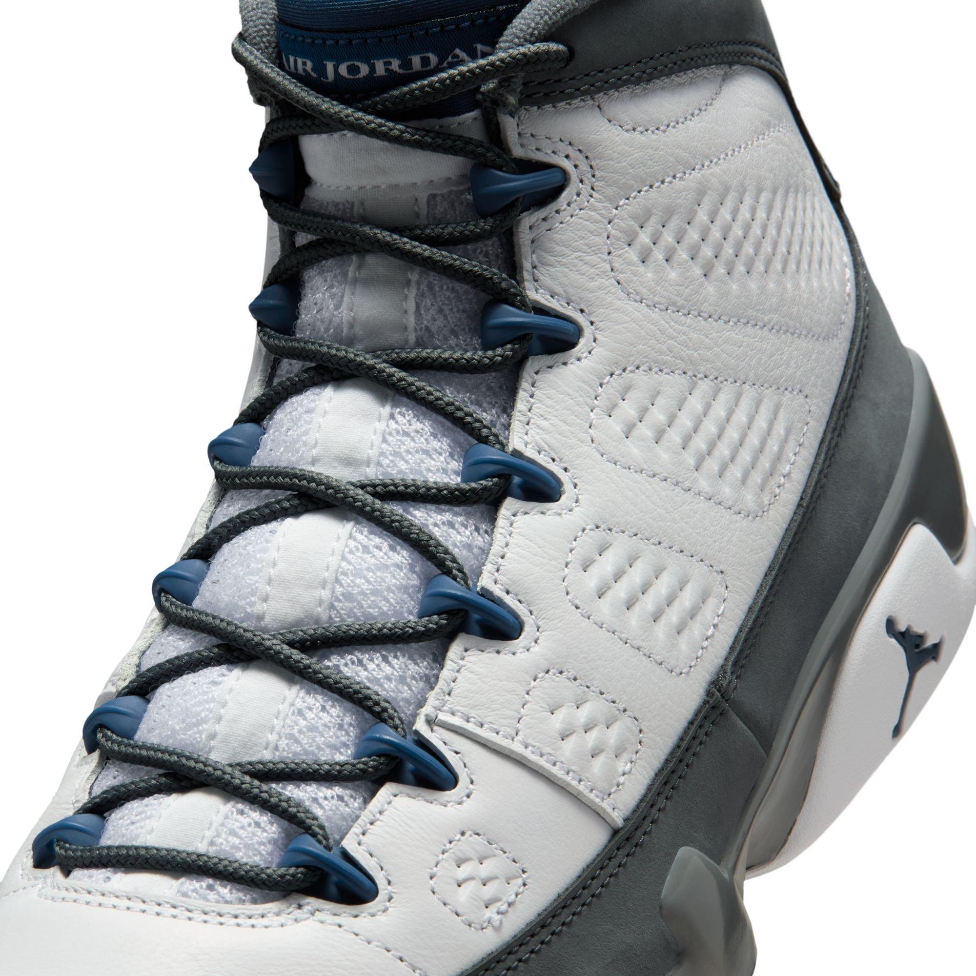 Jordan 9 Retro "Flint Grey" Men's Shoe - WHITE/FRENCH BLUE/FLINT GREY Thumbnail View 5