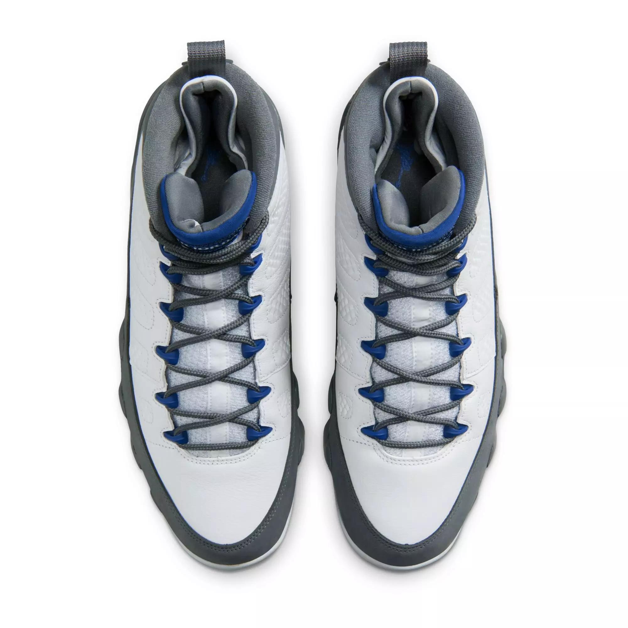 Jordan 9 Retro "Flint Grey" Men's Shoe - WHITE/FRENCH BLUE/FLINT GREY