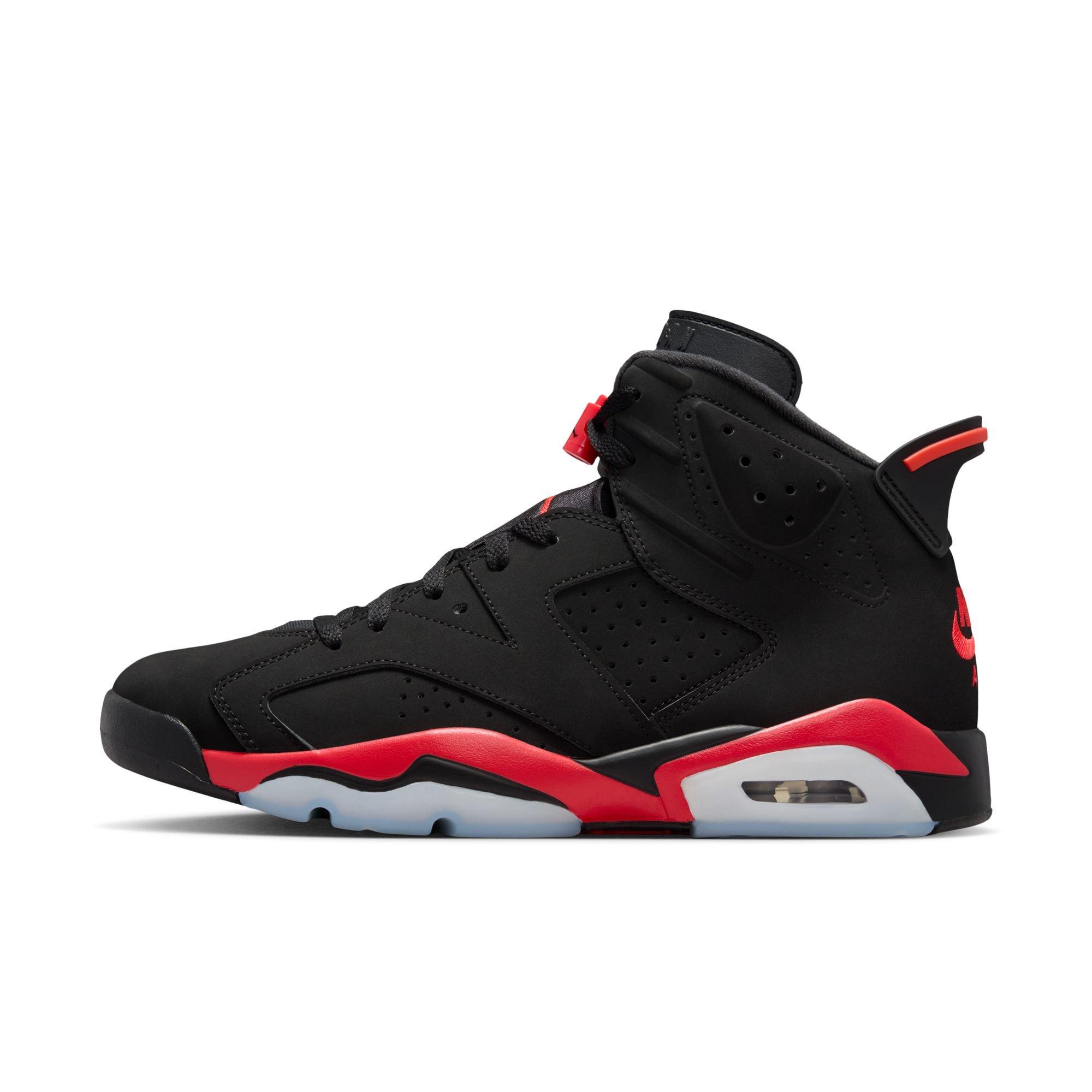 Jordan 6 Retro "Infrared Salesman" Men's Shoe - BLACK/CRIMSON Thumbnail View 8