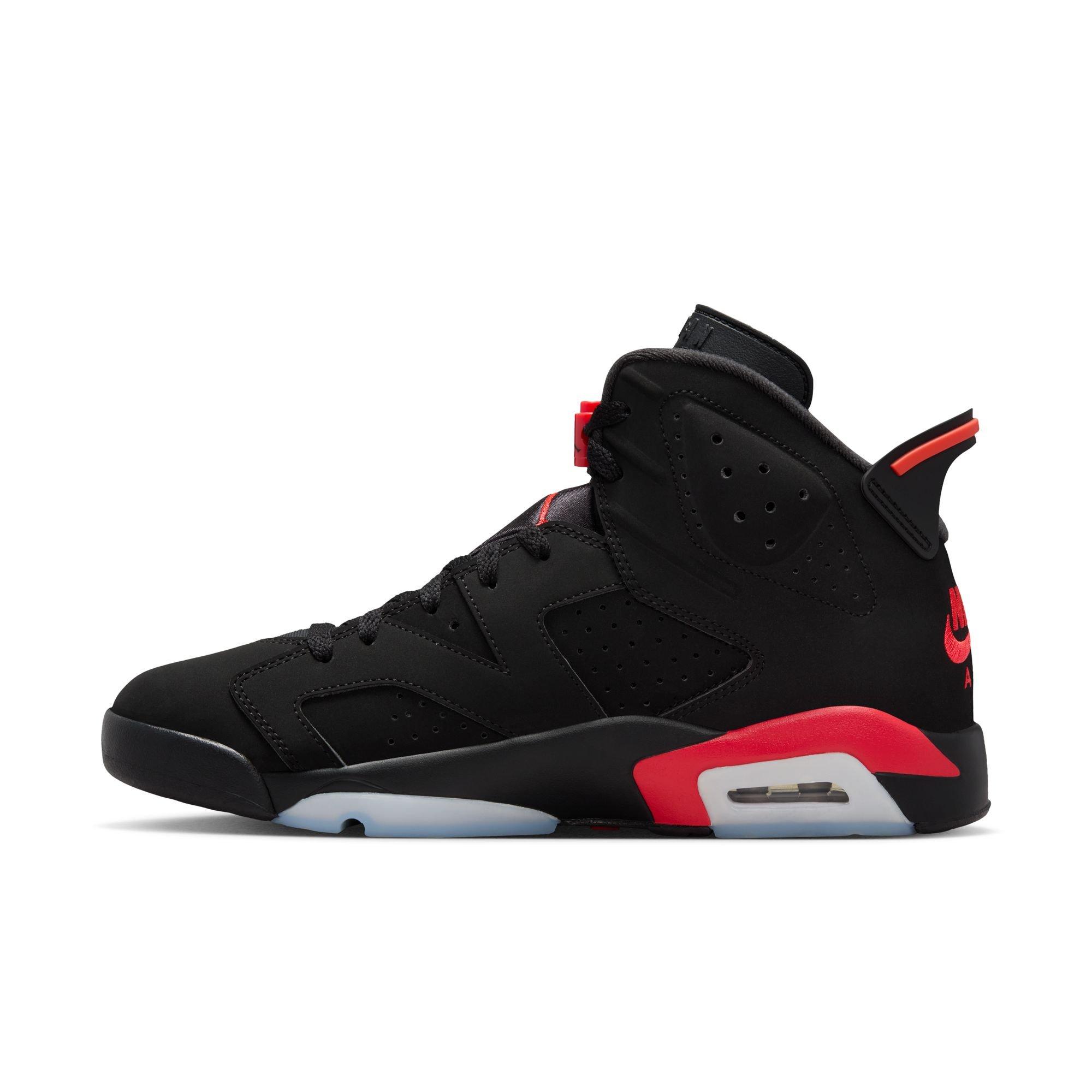 Jordan 6 Retro "Infrared Salesman" Men's Shoe - BLACK/CRIMSON Thumbnail View 9