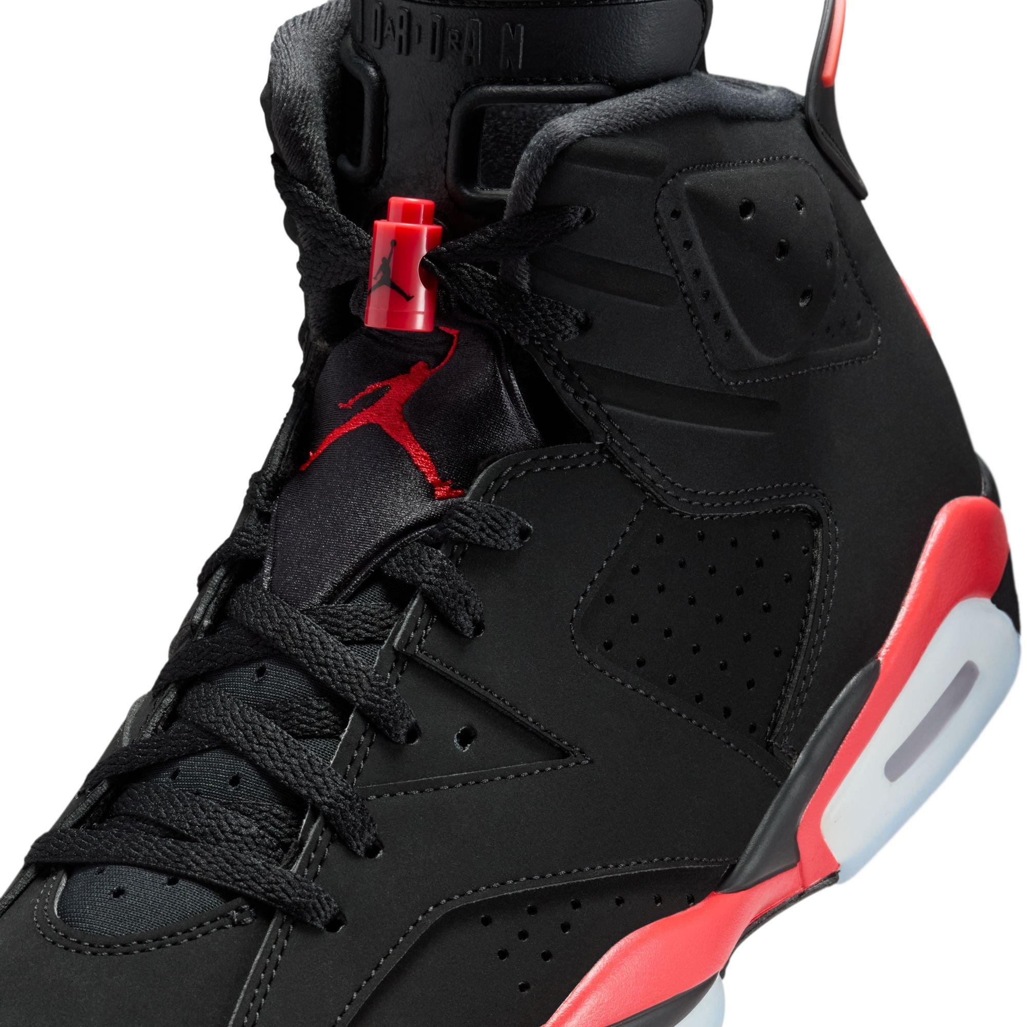 Jordan 6 Retro "Infrared Salesman" Men's Shoe - BLACK/CRIMSON Thumbnail View 5