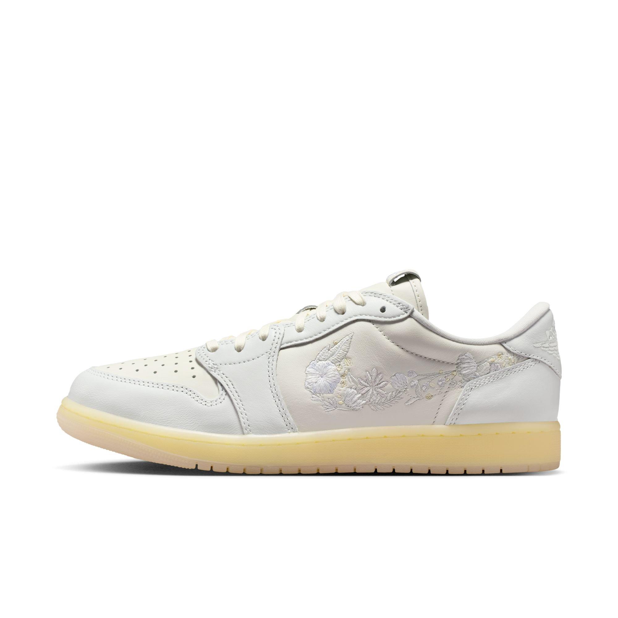 Jordan 1 Retro Low "Floral Swoosh" Men's Shoe - SAIL/OFF WHITE/COCONUT MILK Thumbnail View 7