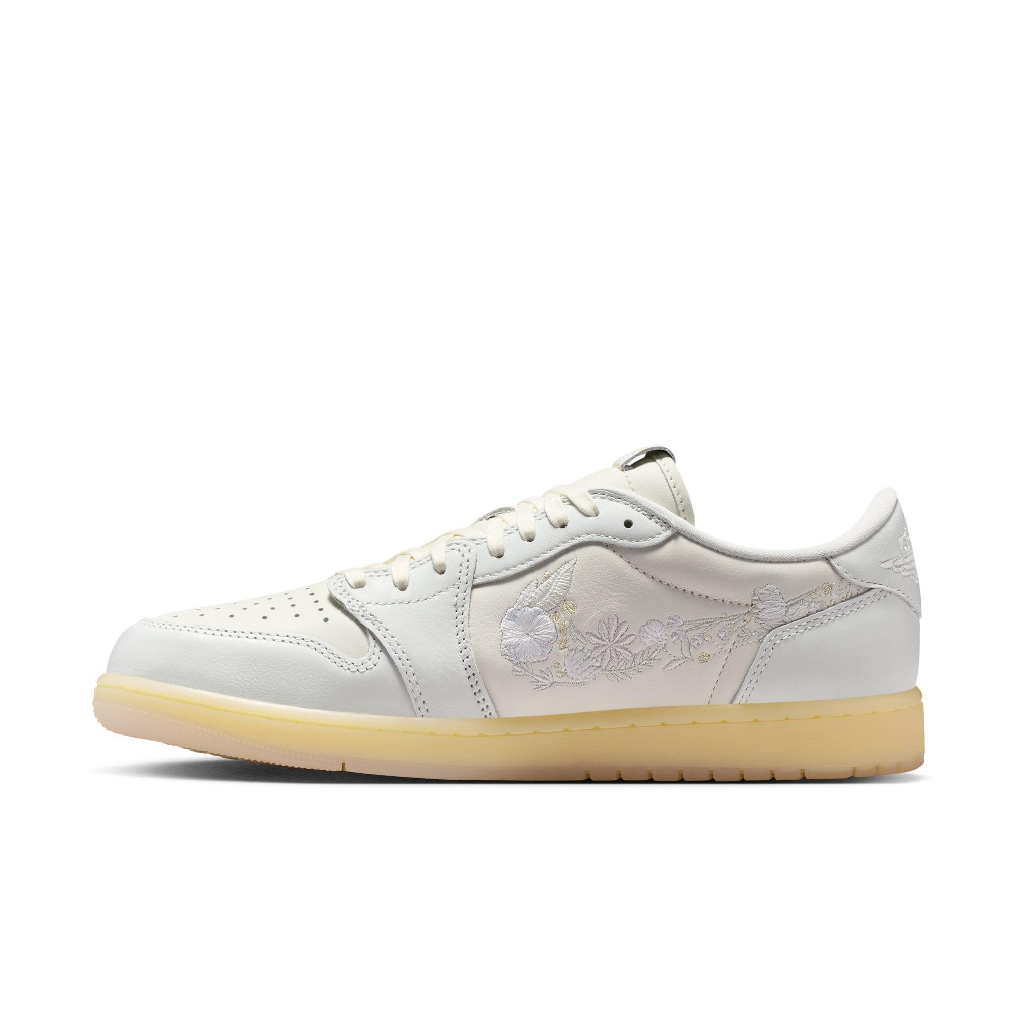 Jordan 1 Retro Low "Floral Swoosh" Men's Shoe - SAIL/OFF WHITE/COCONUT MILK Thumbnail View 8