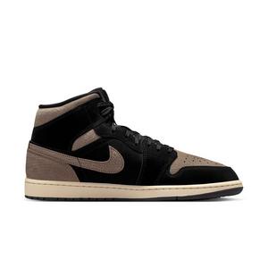 Jordan 1 Mid SE "Black/Olive Grey/Lt Wild Mango" Men's Shoe