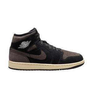 Jordan 1 Mid SE "Black/Olive Grey/Lt Wild Mango" Men's Shoe