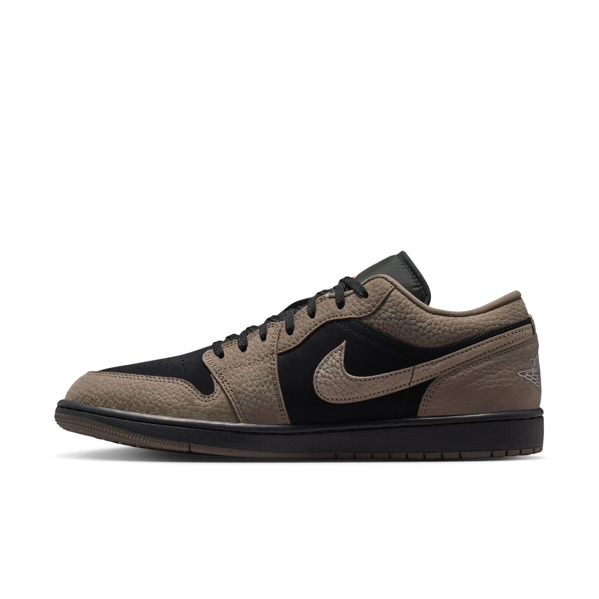 Nike Jordan 1 Low SE Men's Shoe Black/Olive Grey | Hibbett