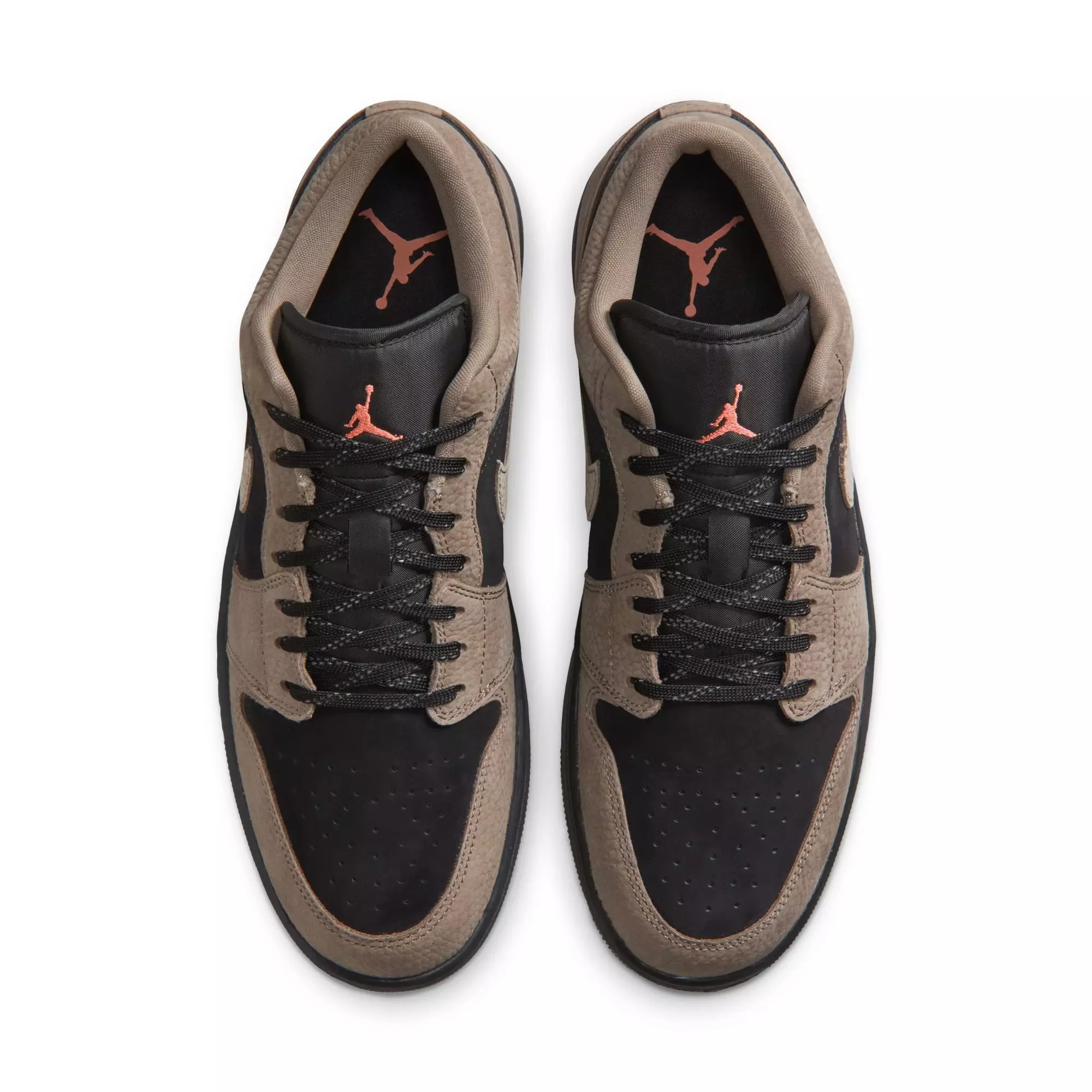 Jordan 1 Low SE "Black/Olive Grey/Lt Wild Mango" Men's Shoe - BLACK/GREY