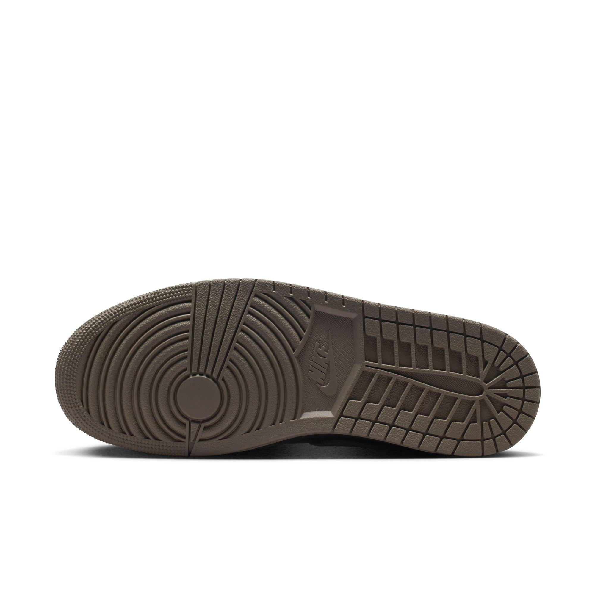 Jordan 1 Low SE "Black/Olive Grey/Lt Wild Mango" Men's Shoe - BLACK/GREY Thumbnail View 9