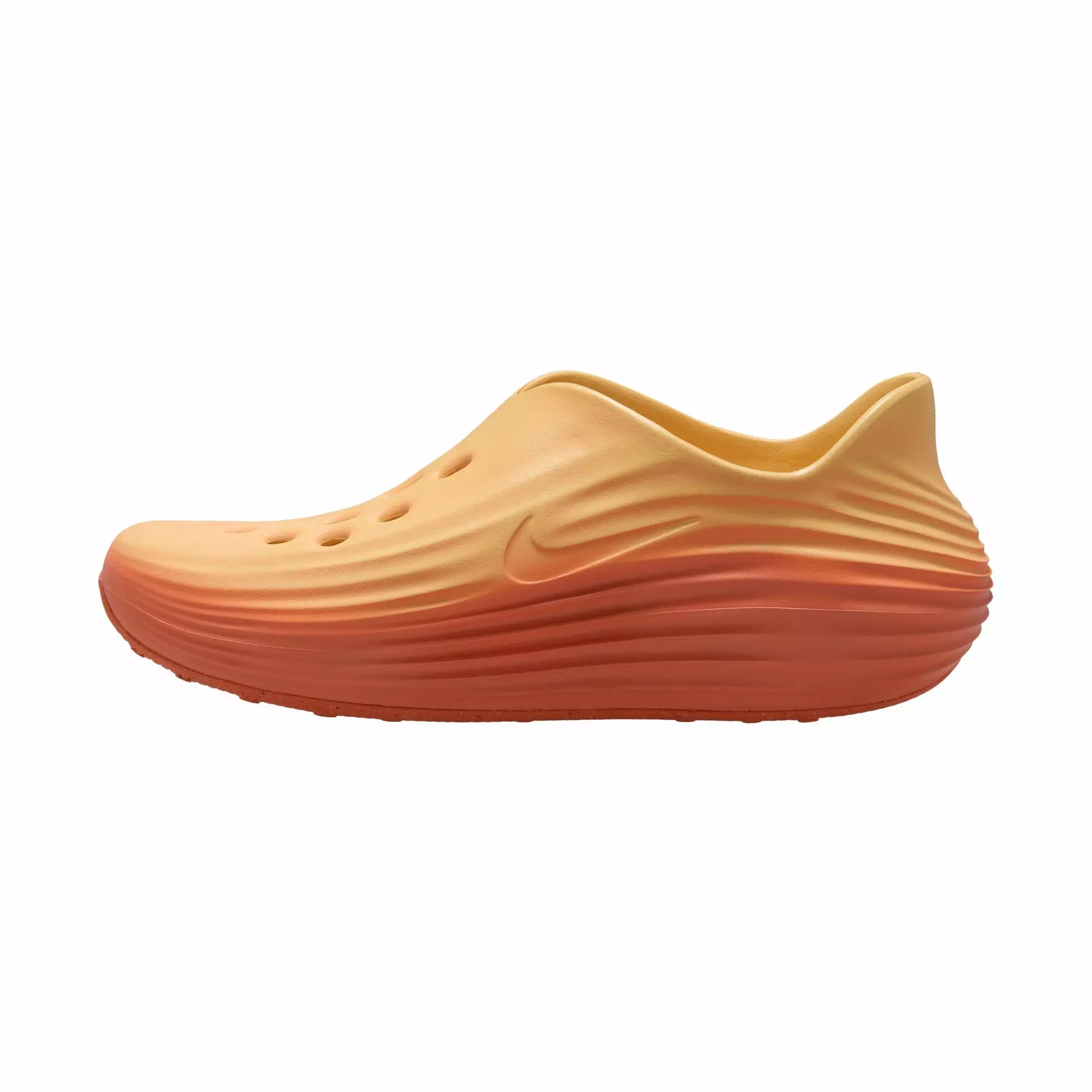 Nike ReactX Rejuven8 "Topaz Gold/Lt Crimson/Turf Orange" Unisex Slide - ORANGE