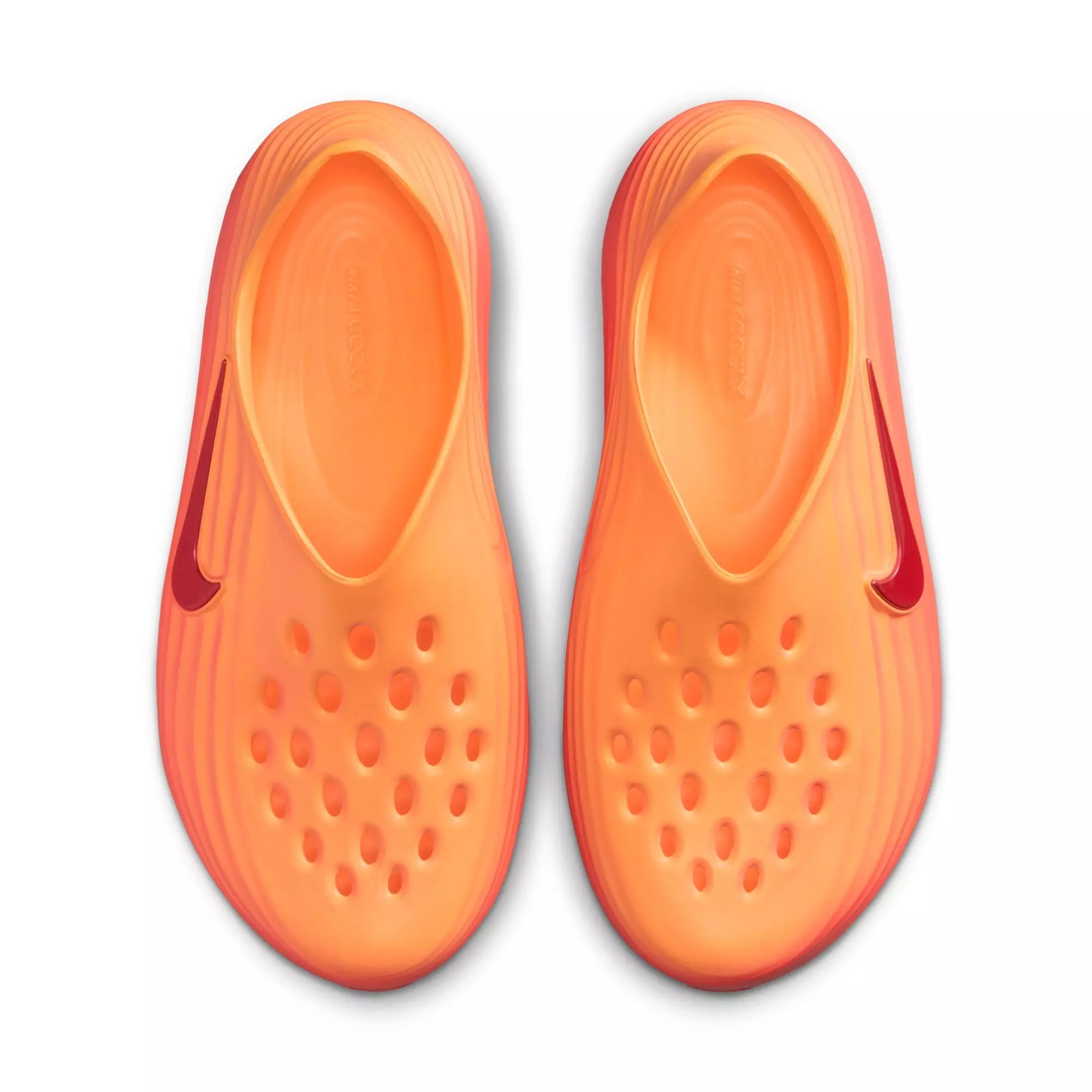 Nike ReactX Rejuven8 "Topaz Gold/Lt Crimson/Turf Orange" Unisex Slide - ORANGE