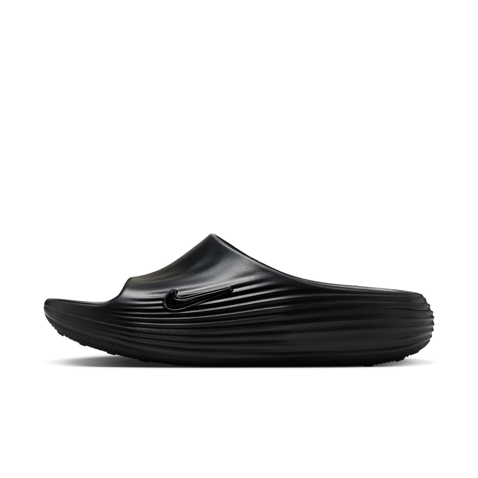 Nike ReactX Rejuven8 "Black" Men's Slide - BLACK Thumbnail View 3