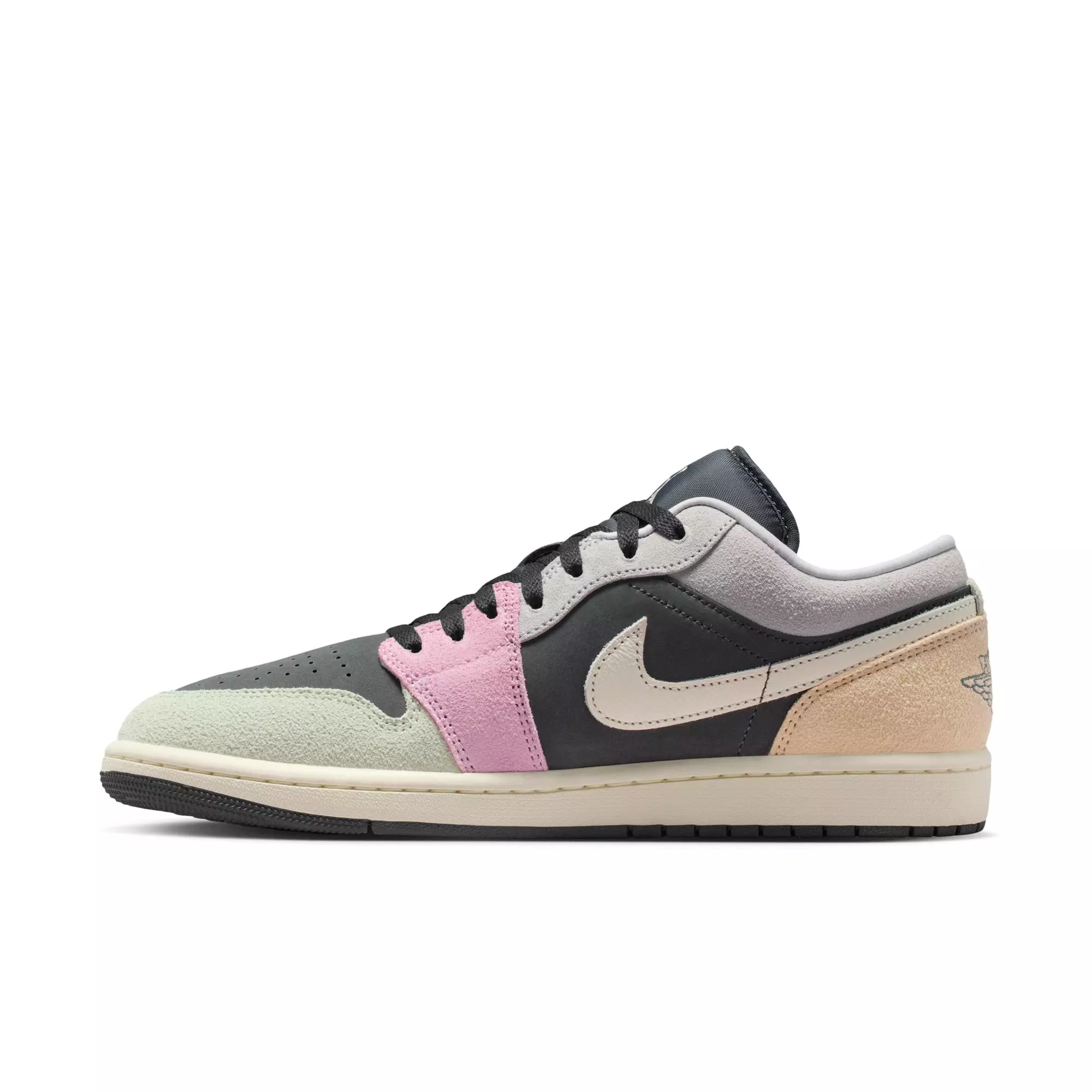 Jordan 1 Low SE "Anthracite/Sail/Muslin/Iris Whisper" Men's Shoe - BLACK/MULTI