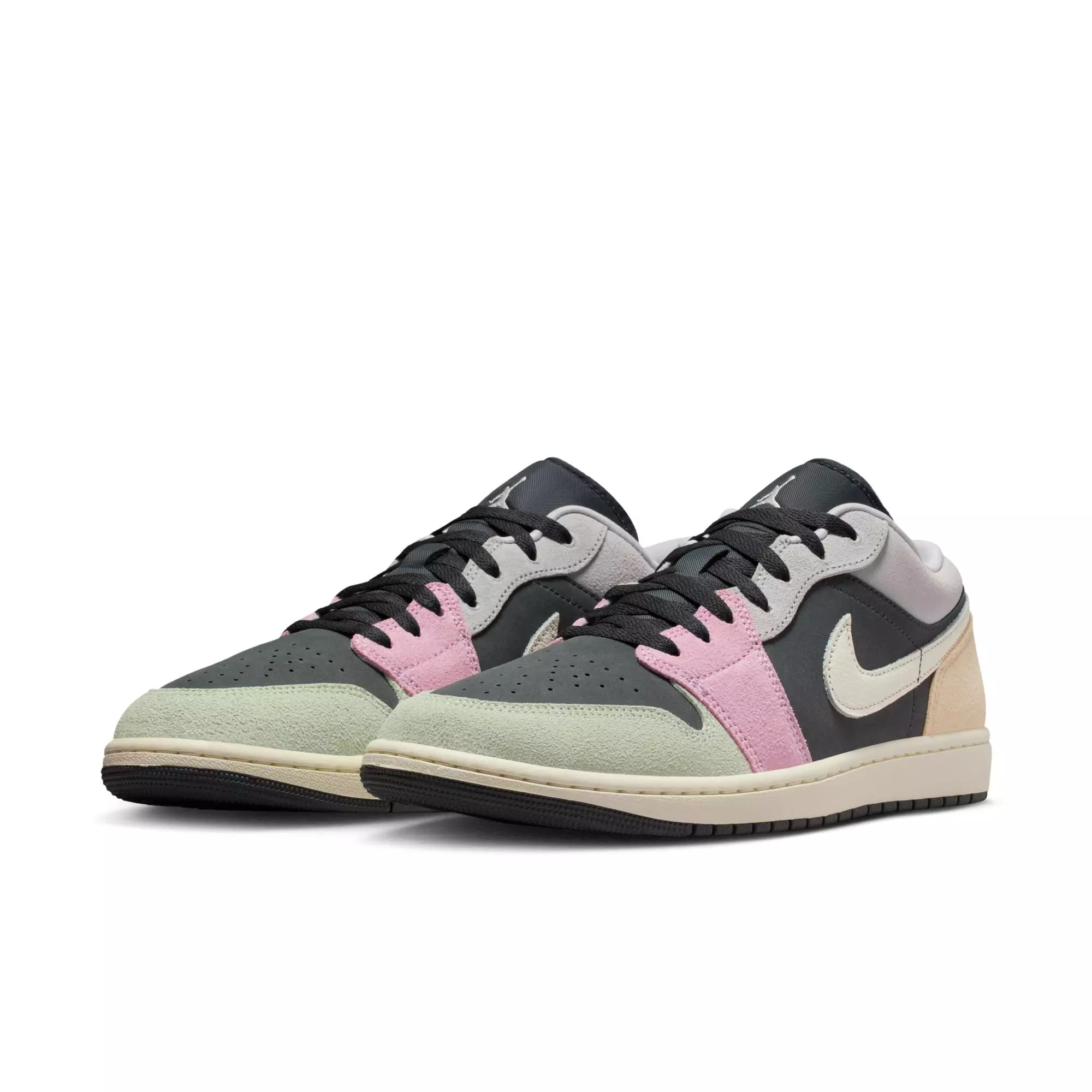 Jordan 1 Low SE "Anthracite/Sail/Muslin/Iris Whisper" Men's Shoe - BLACK/MULTI